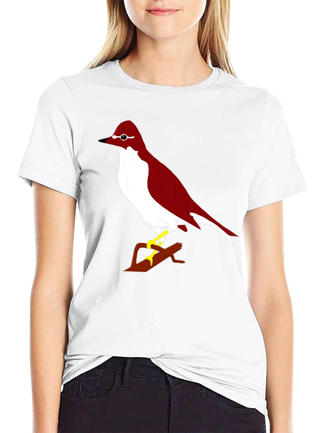 Bird Graphic Black T-Shirt