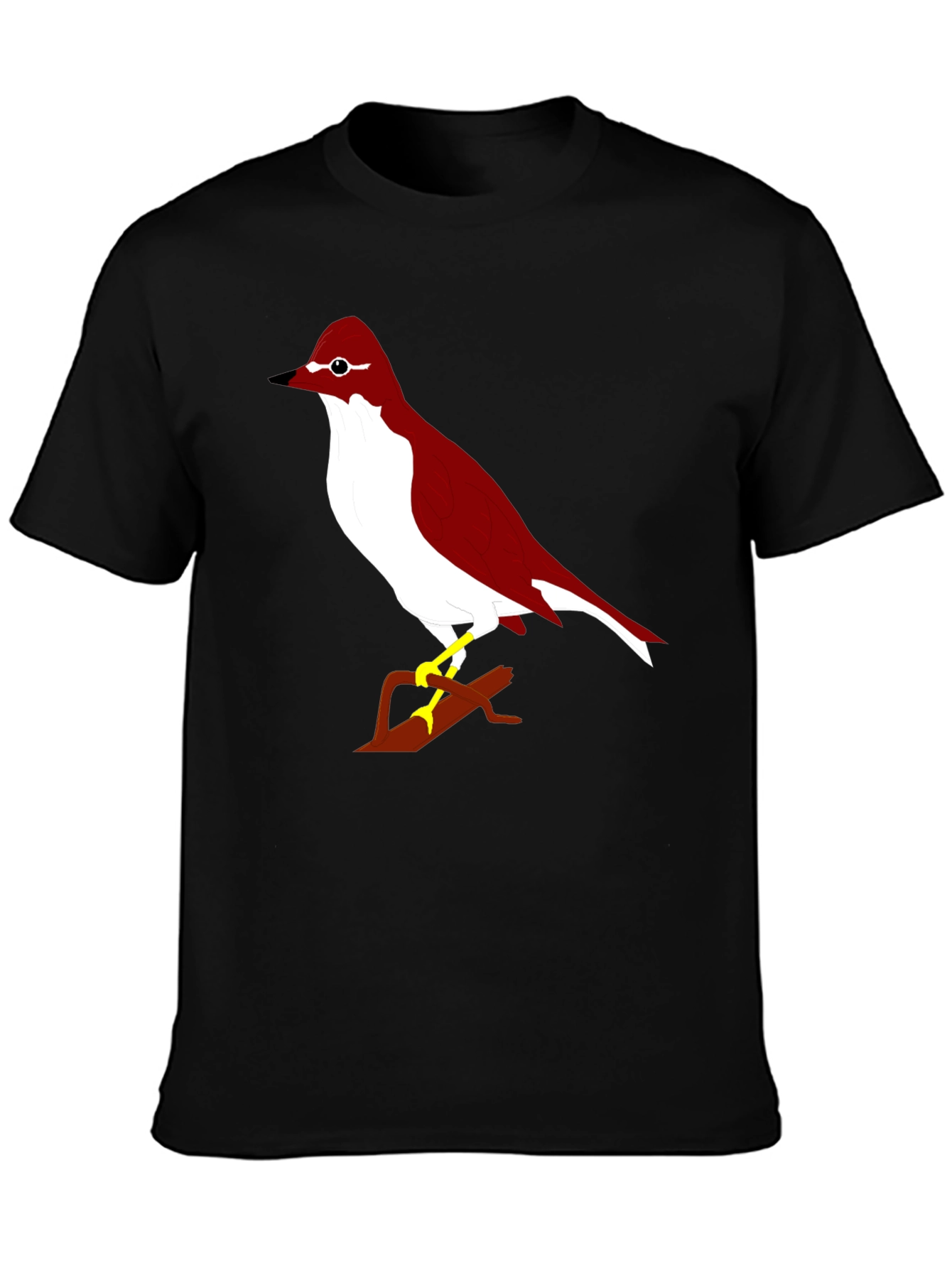 Bird Graphic Black T-Shirt