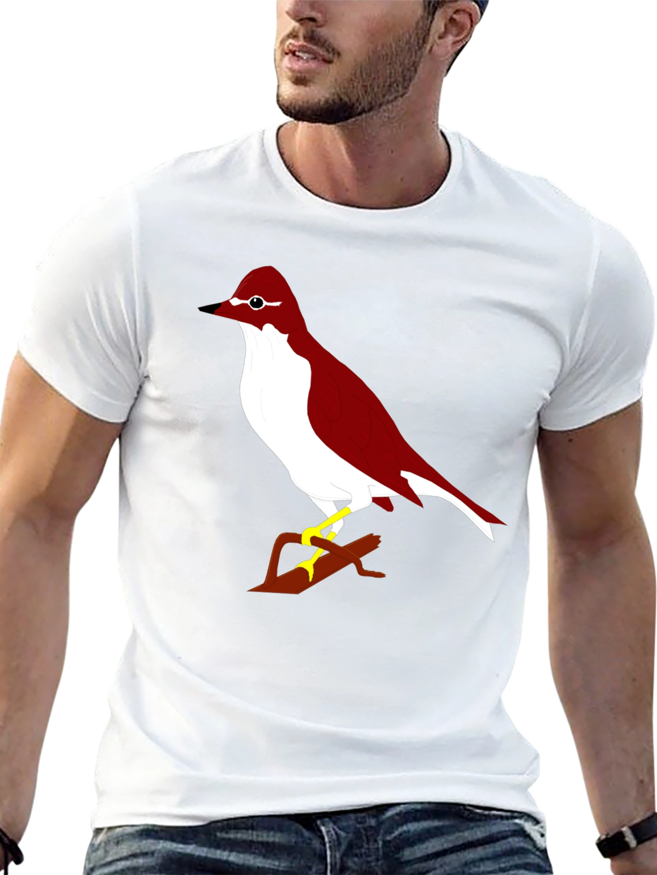 Bird Graphic Black T-Shirt