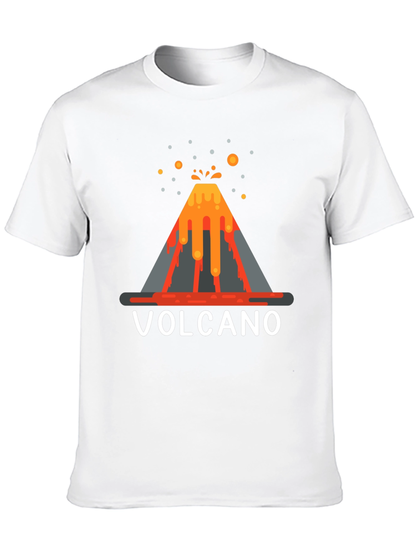 Volcano Graphic T-Shirt - Lava Explosion Tee