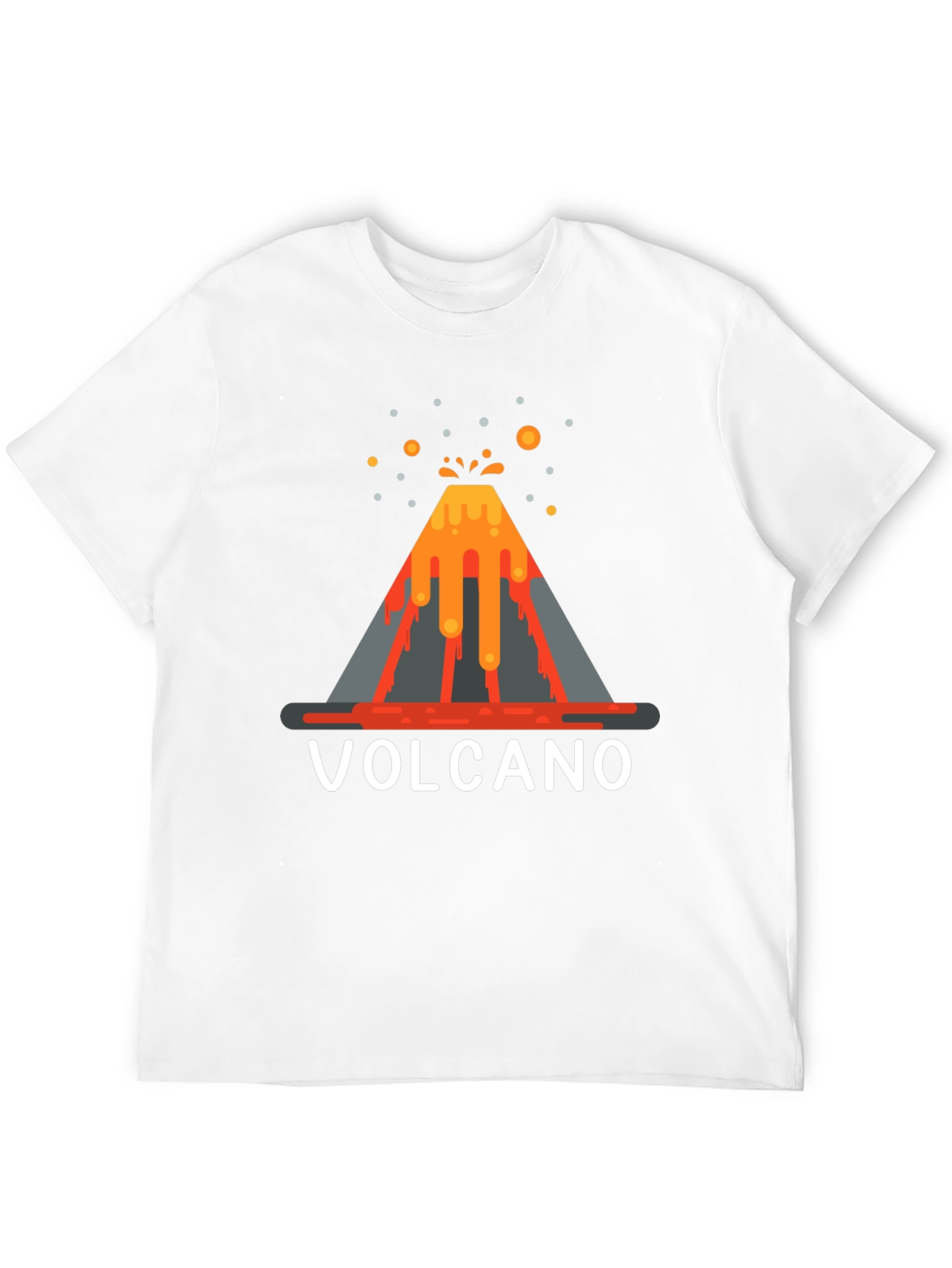 Volcano Graphic T-Shirt - Lava Explosion Tee