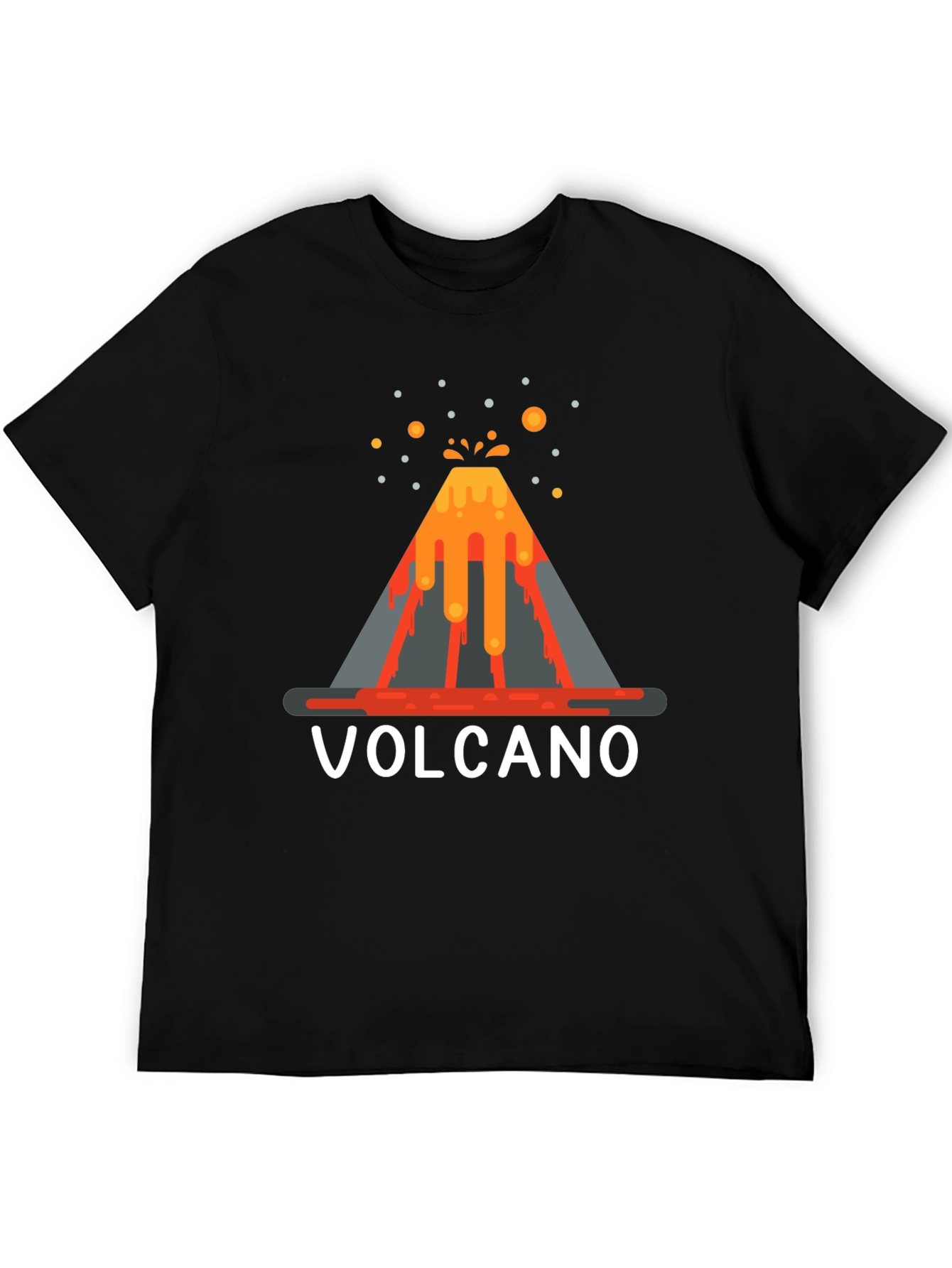 Volcano Graphic T-Shirt - Lava Explosion Tee