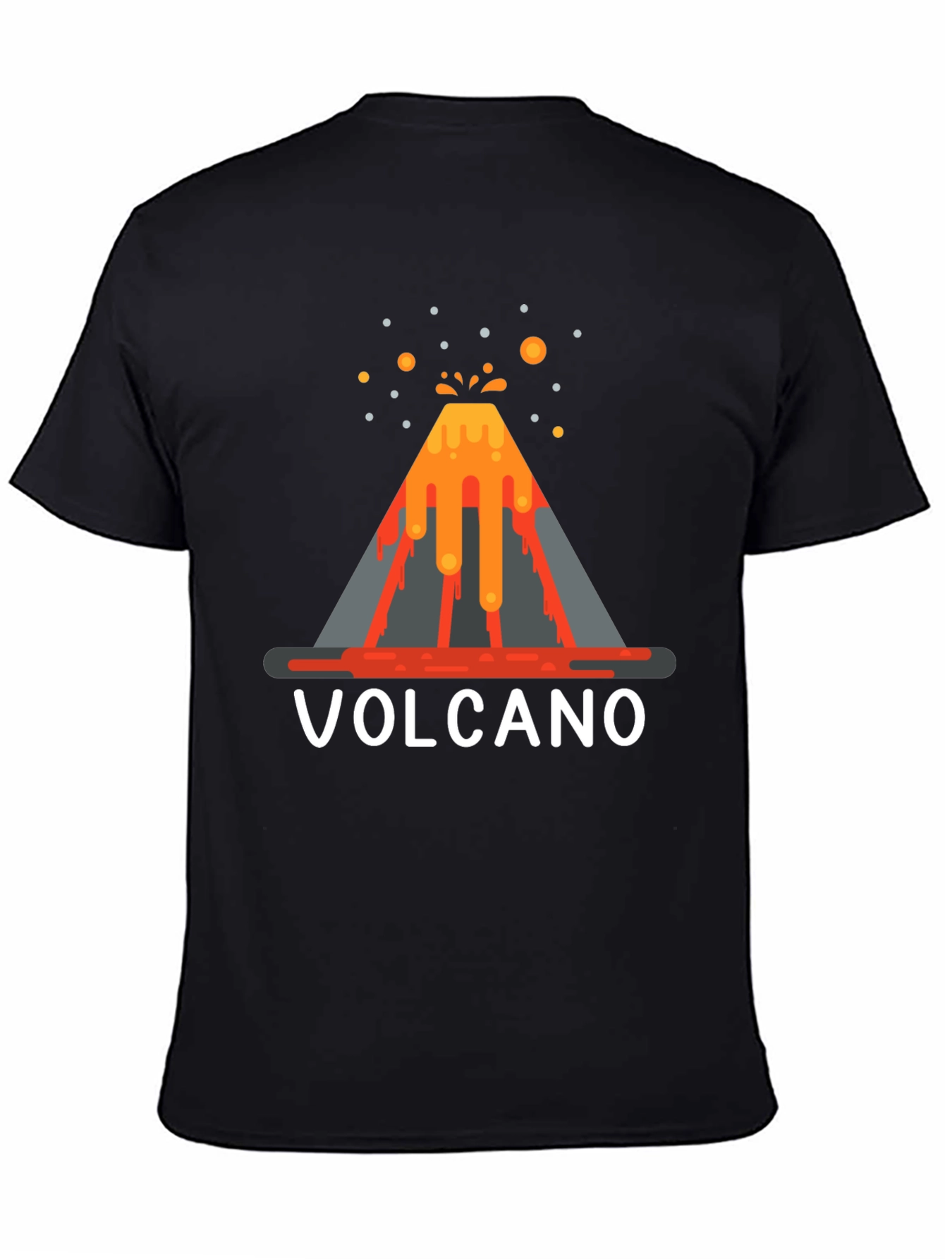 Volcano Graphic T-Shirt - Lava Explosion Tee