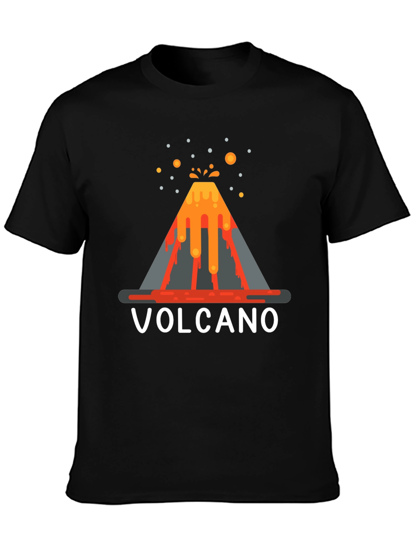 Volcano Graphic T-Shirt - Lava Explosion Tee