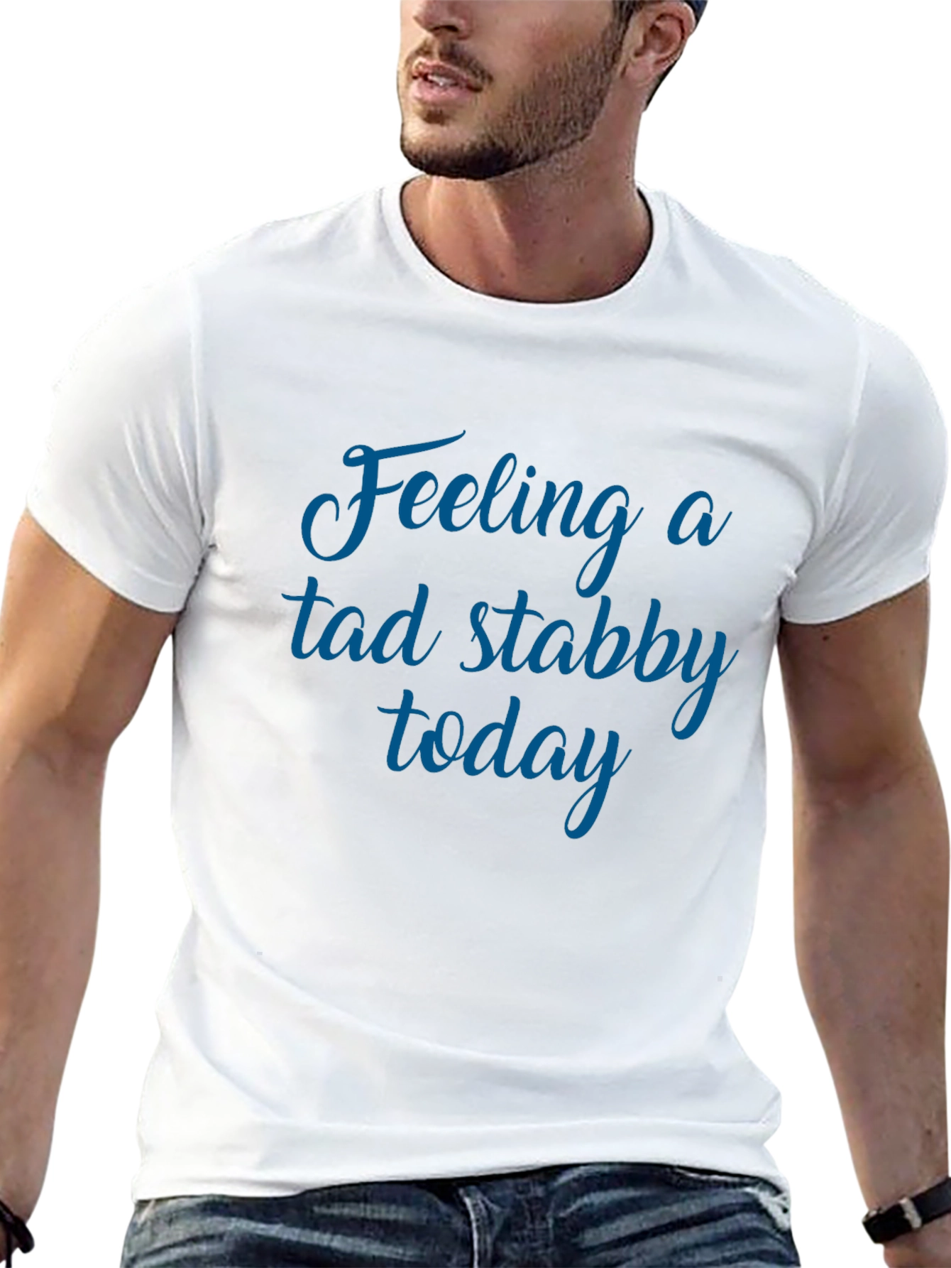 Feeling a Tad Stabby Today Black Graphic Tee