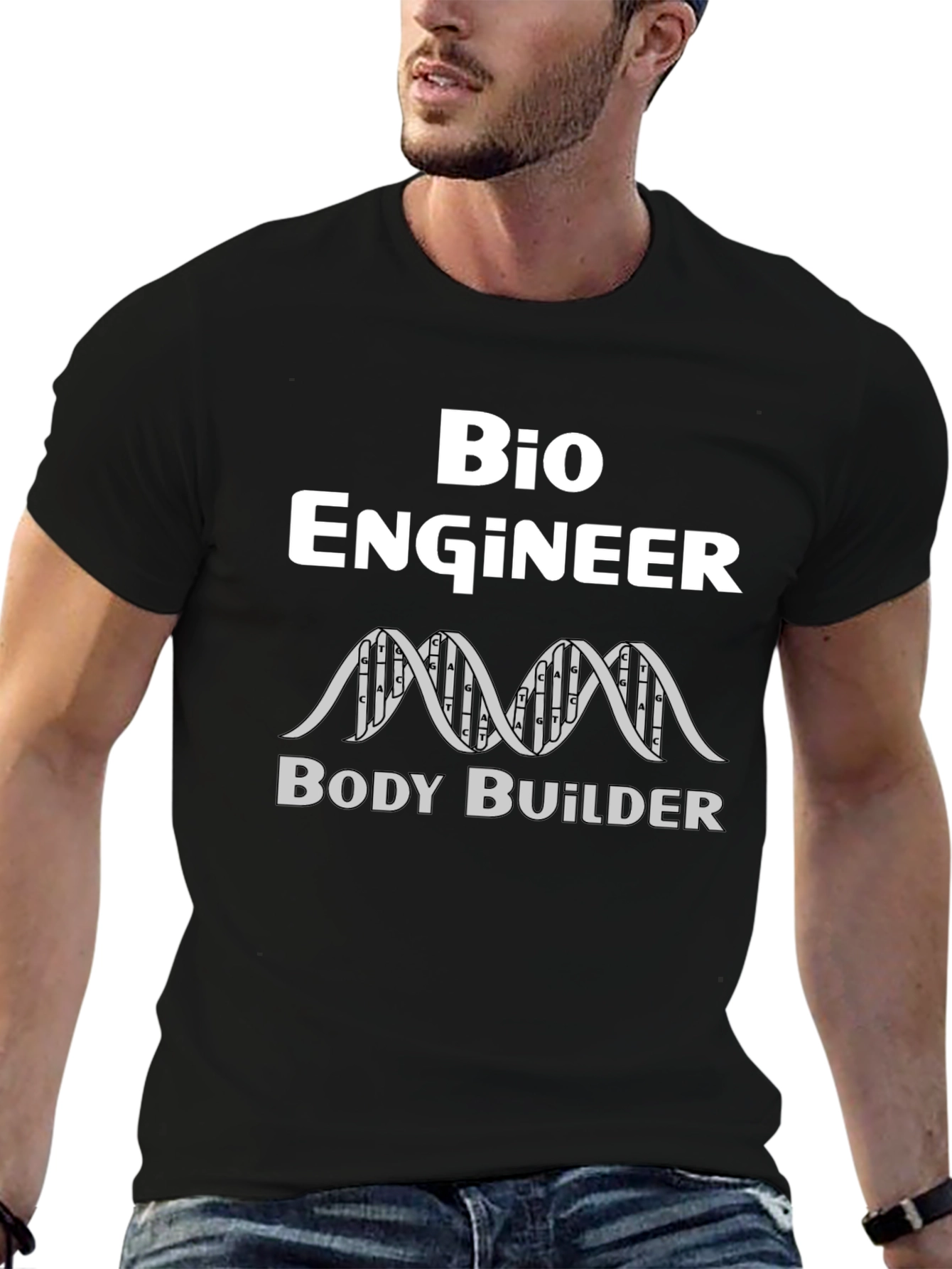 Bio Engineer Body Builder Graphic T-Shirt