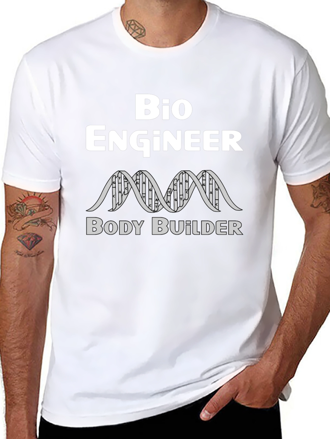 Bio Engineer Body Builder Graphic T-Shirt