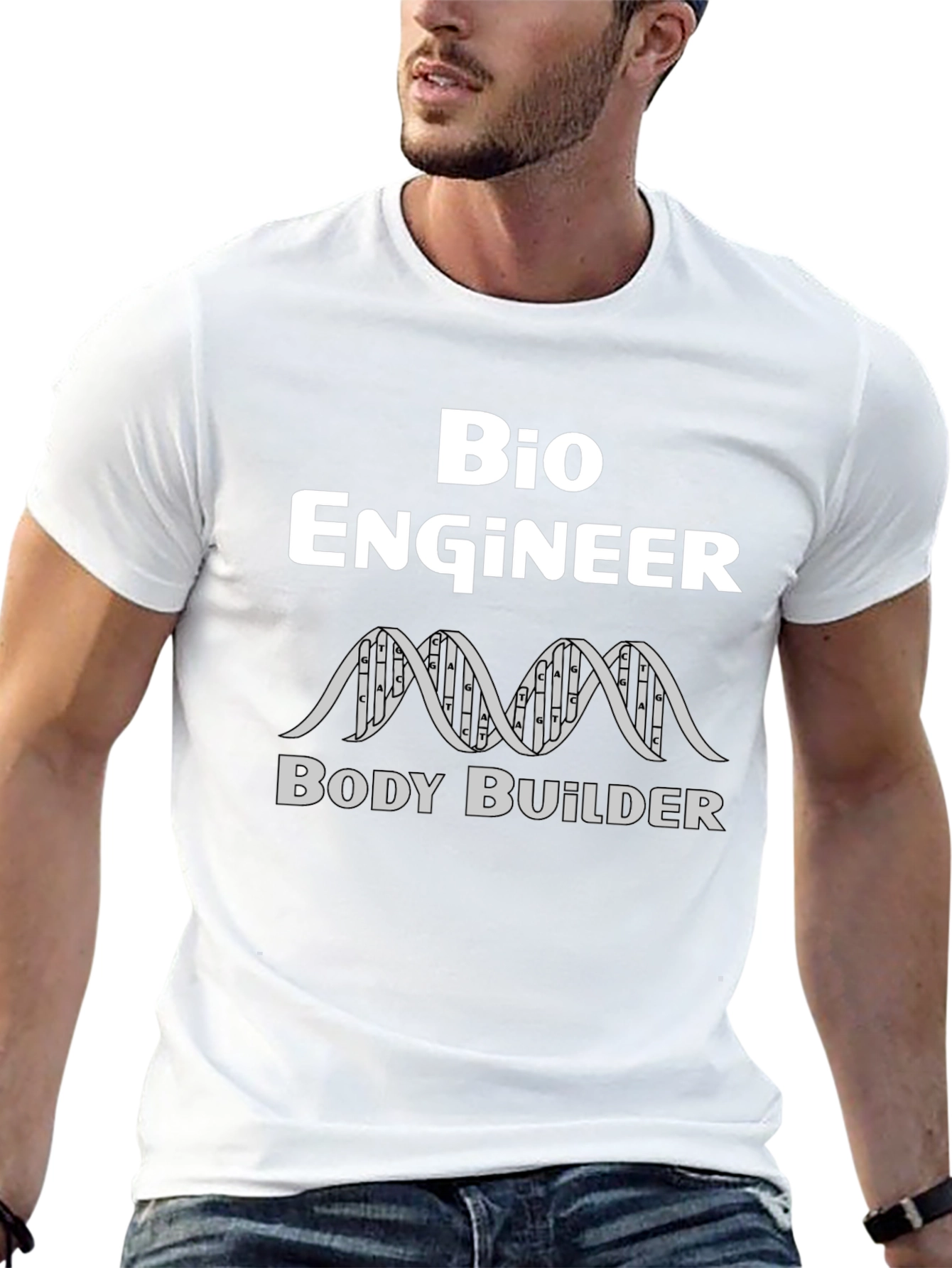 Bio Engineer Body Builder Graphic T-Shirt