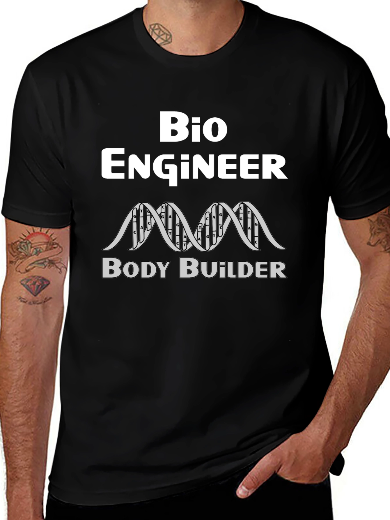 Bio Engineer Body Builder Graphic T-Shirt