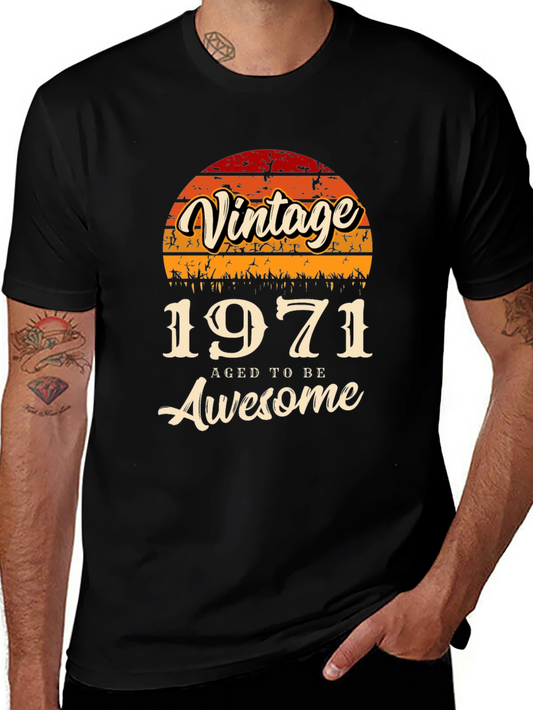 Vintage 1971 Aged to Be Awesome Graphic Tee