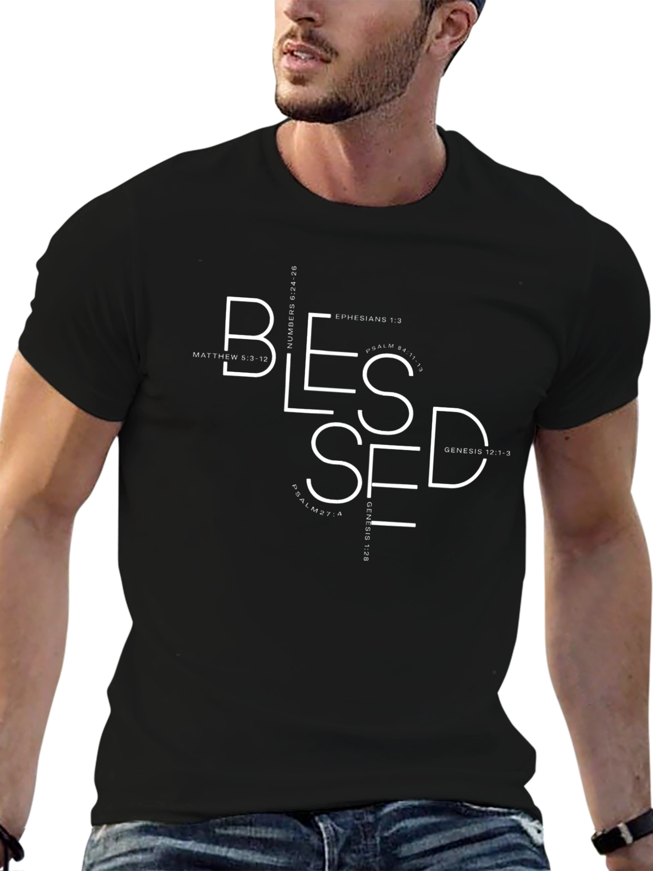 Blessed Graphic T-Shirt - Christian Verse Tee