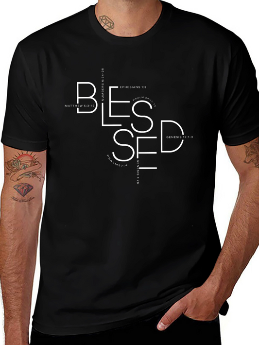 Blessed Graphic T-Shirt - Christian Verse Tee