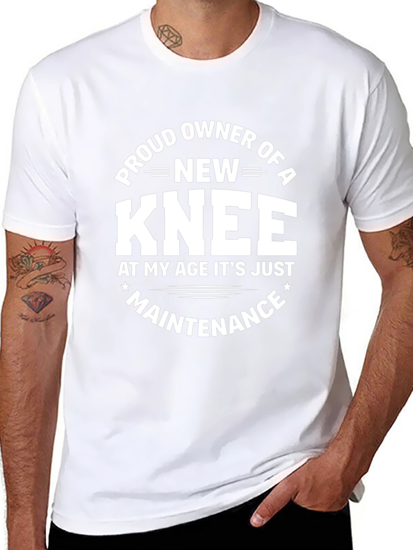 Proud New Knee T-Shirt - Funny Recovery Tee
