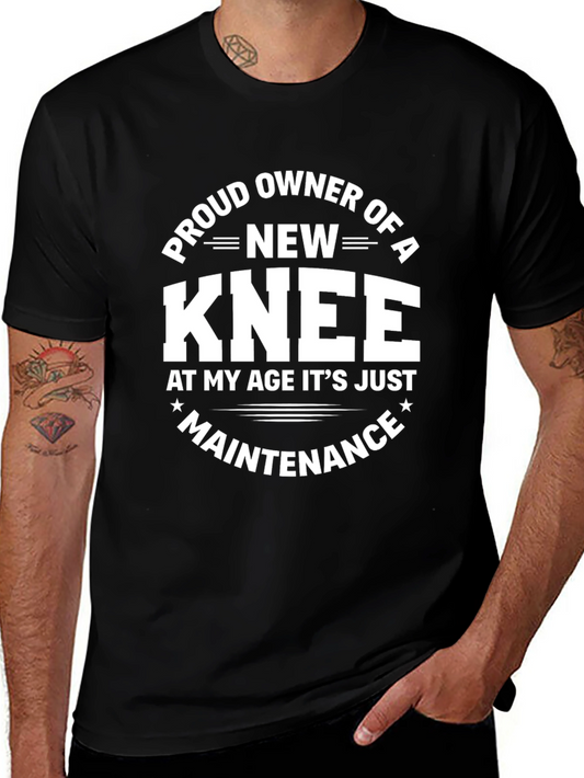 Proud New Knee T-Shirt - Funny Recovery Tee
