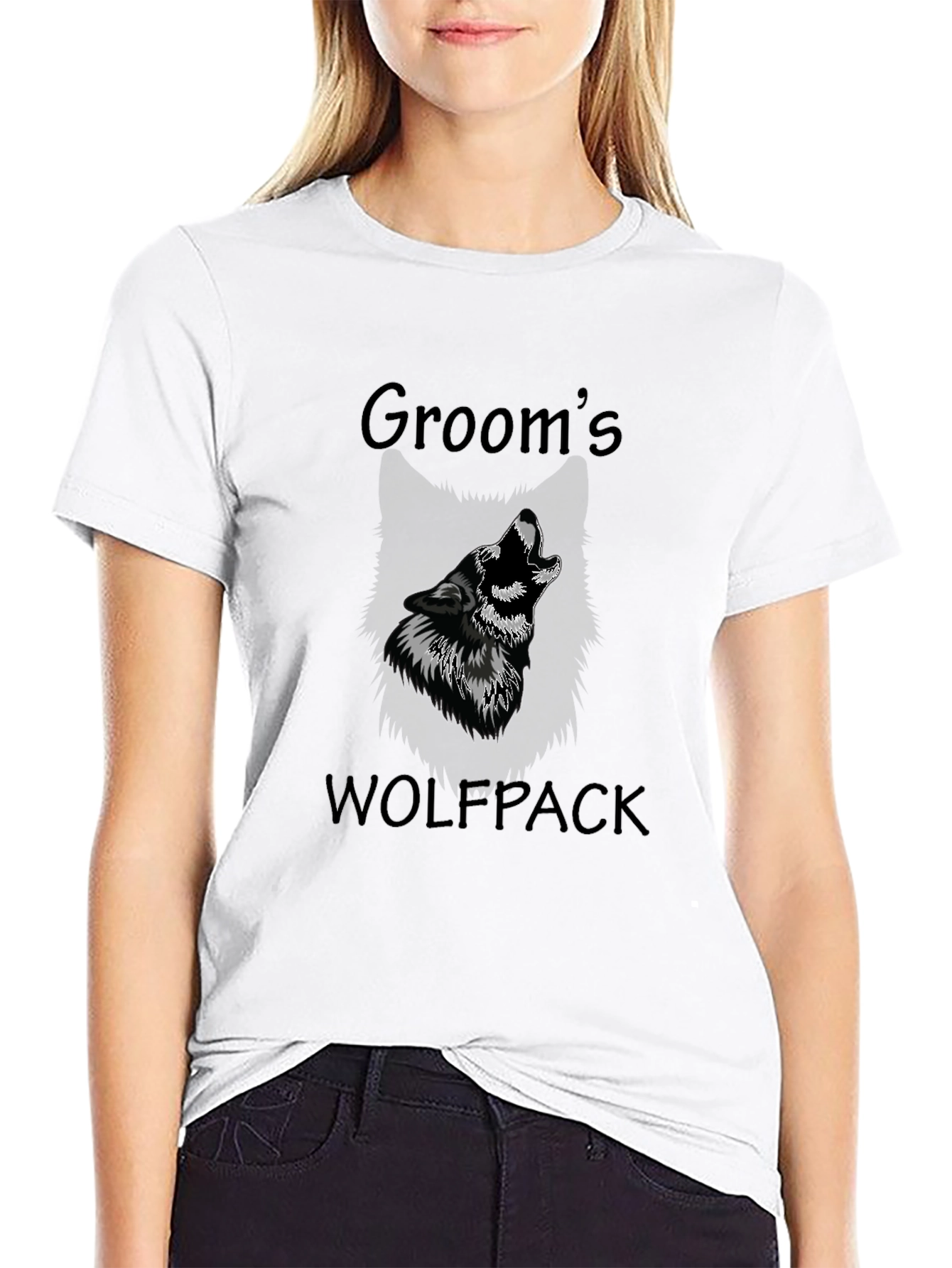 Grooms Wolfpack T-Shirt - Wedding Party Apparel