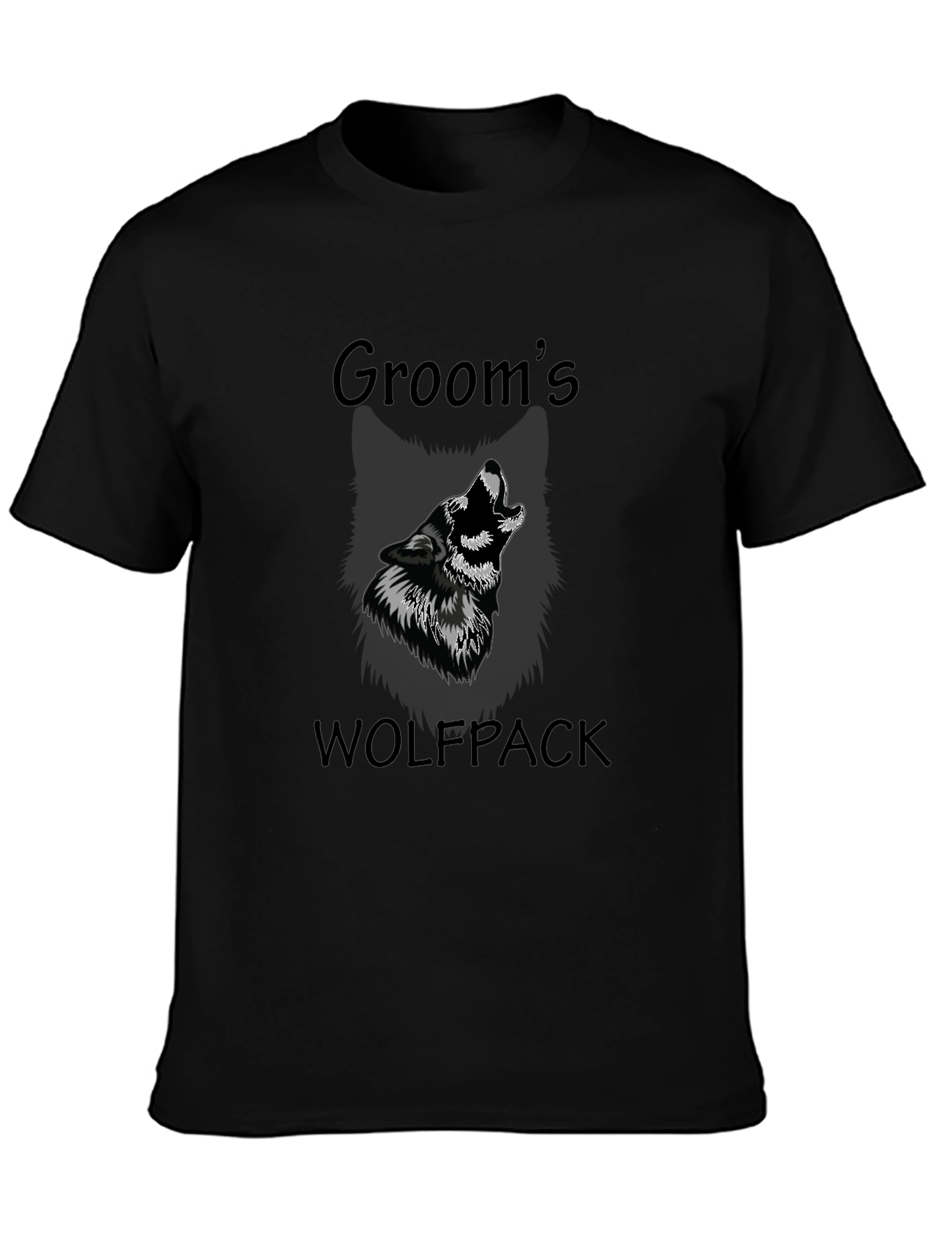 Grooms Wolfpack T-Shirt - Wedding Party Apparel