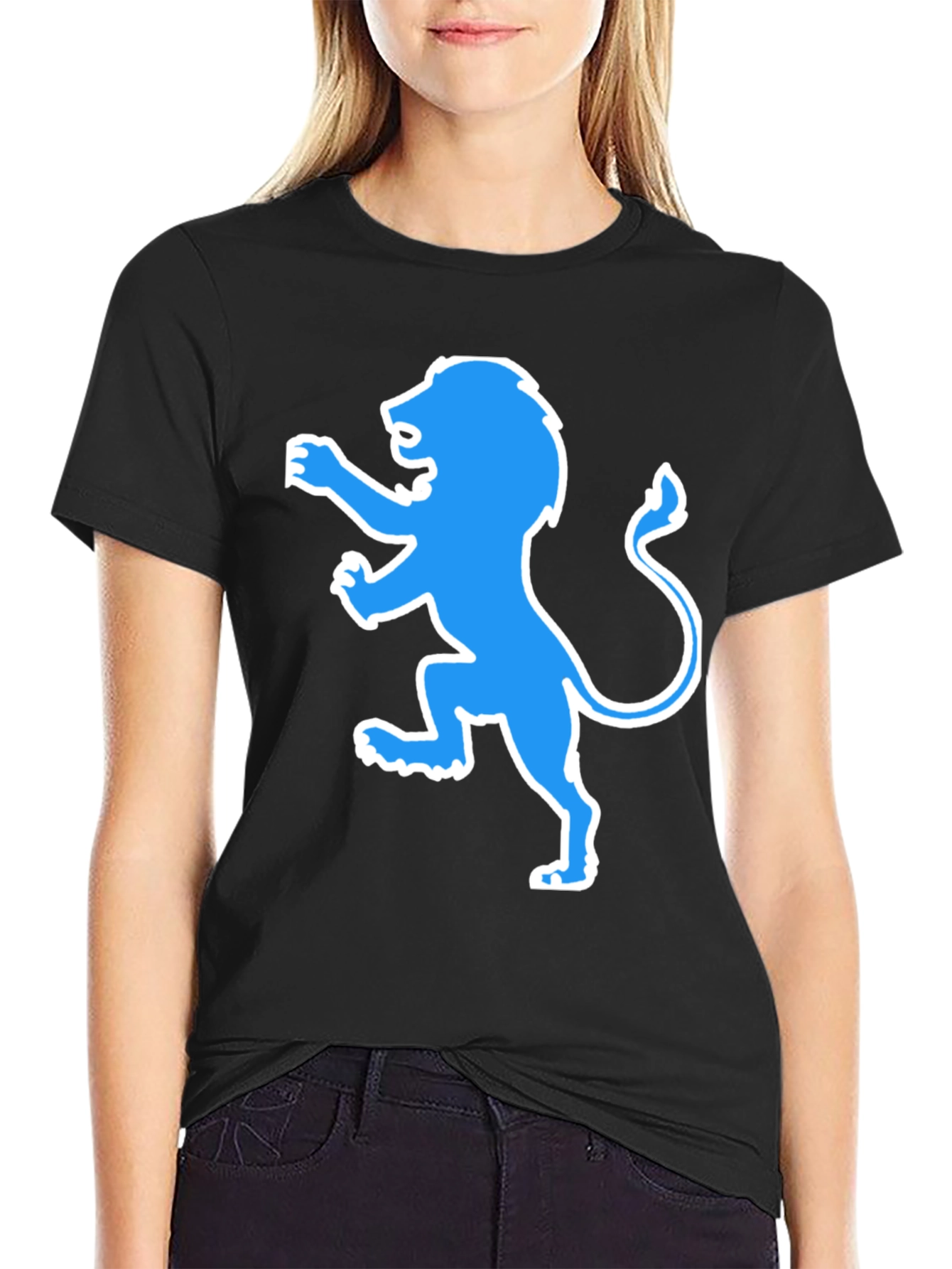 Lion Graphic Tee - Mens Black T-Shirt