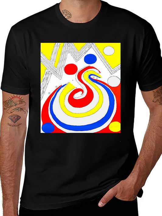 Abstract Graphic Print T-Shirt
