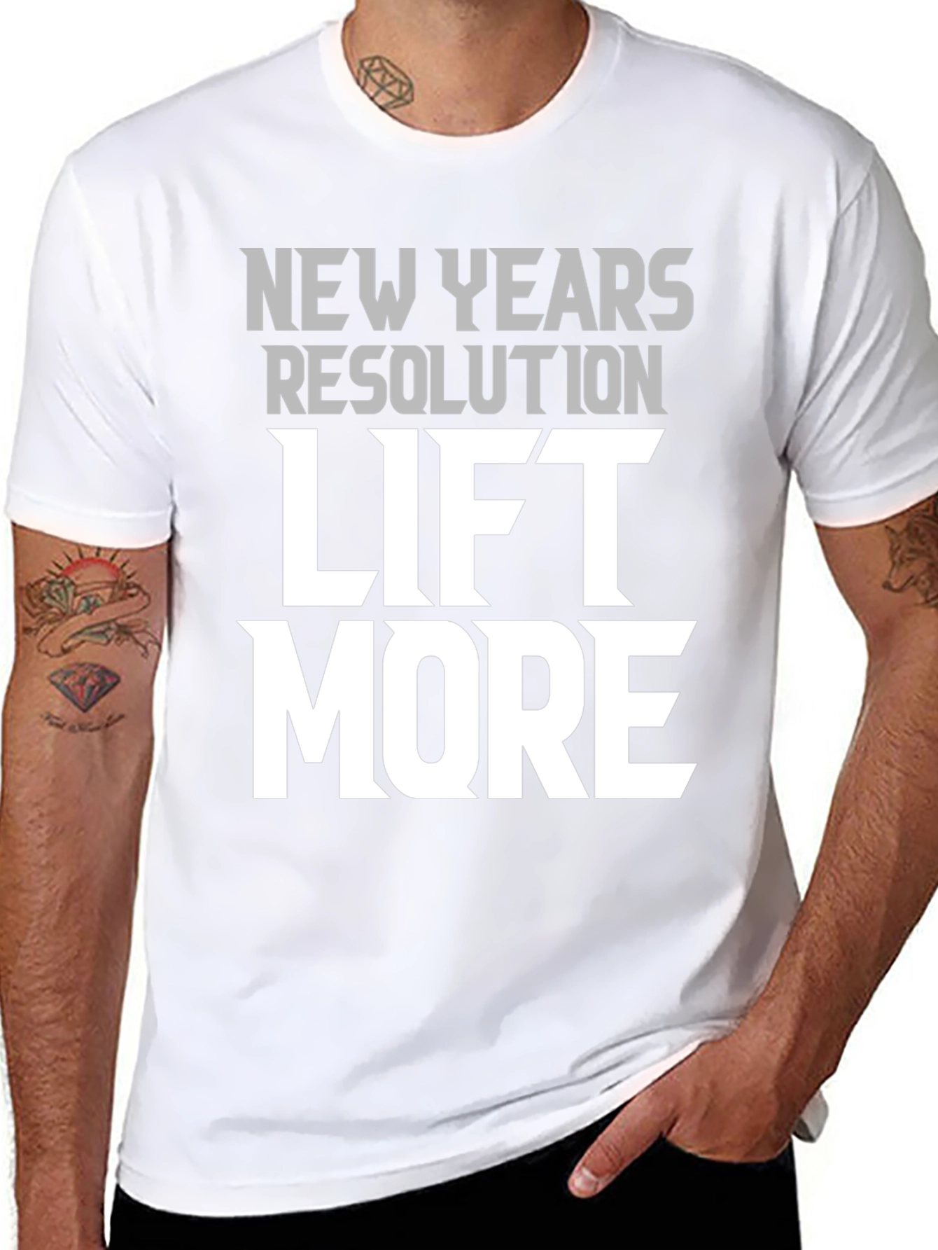 New Years Resolution Lift More Graphic T-Shirt