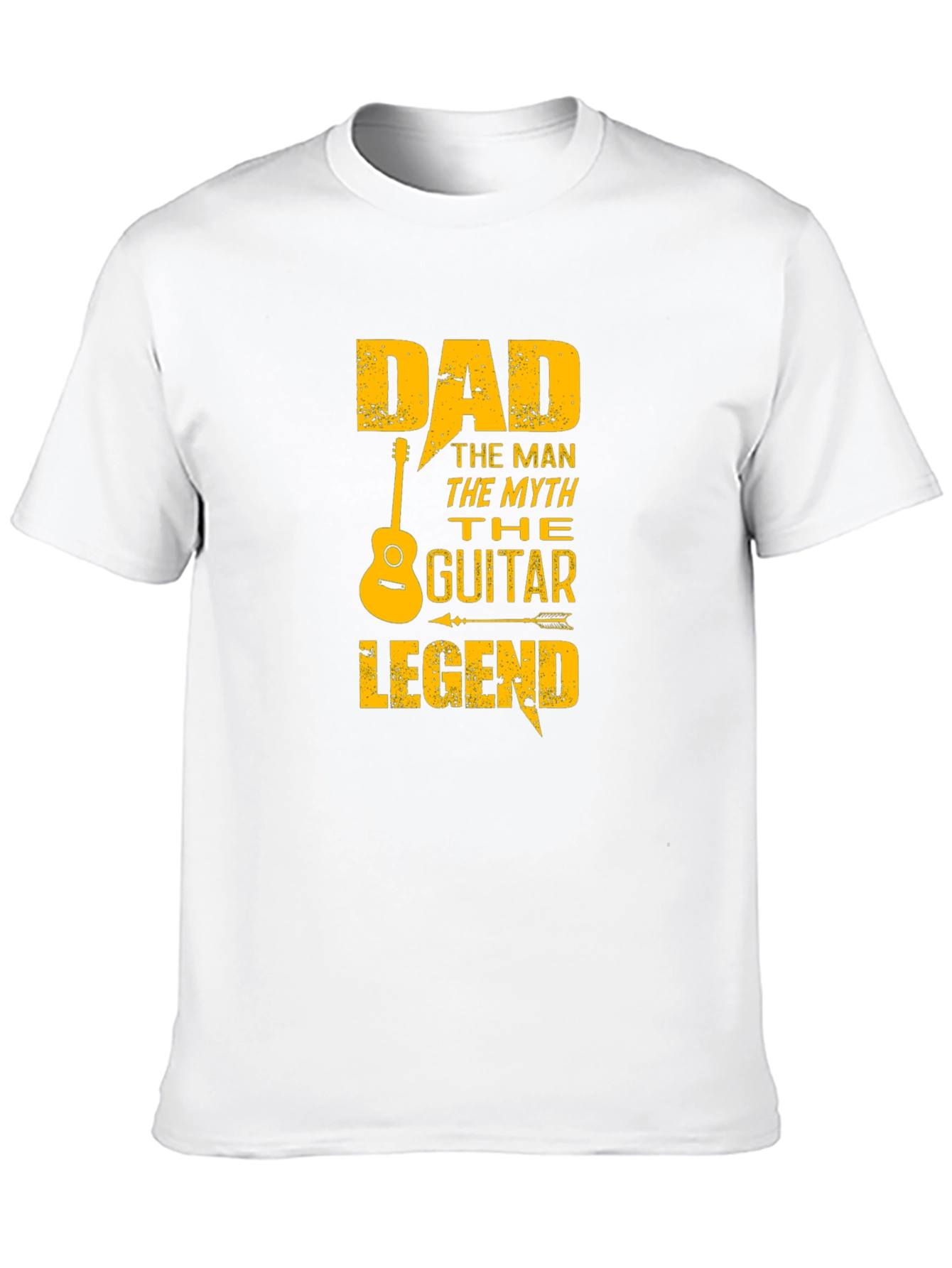 Dad Guitar Legend Black Graphic T-Shirt