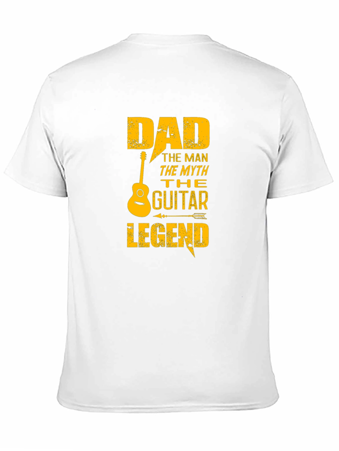 Dad Guitar Legend Black Graphic T-Shirt