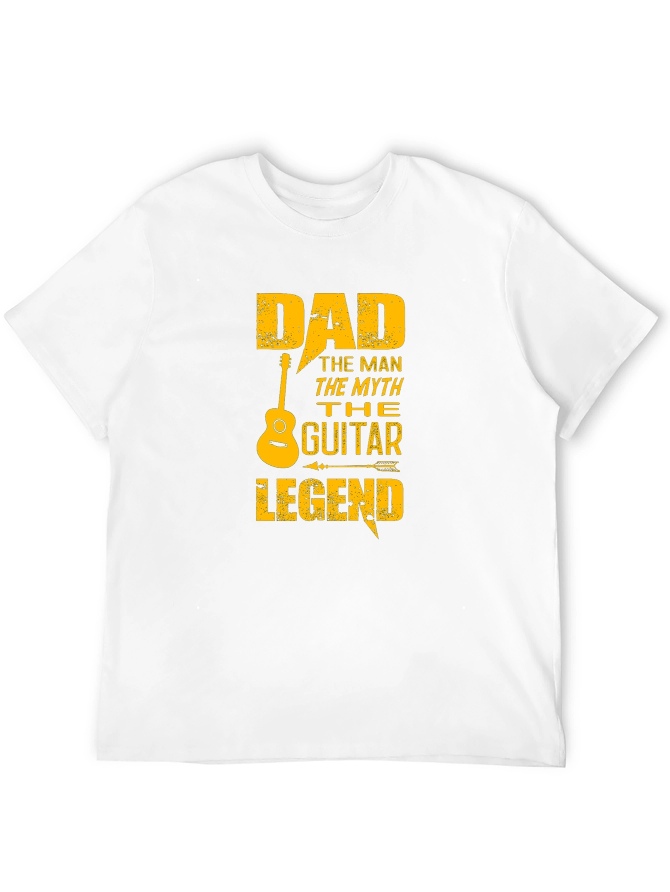 Dad Guitar Legend Black Graphic T-Shirt