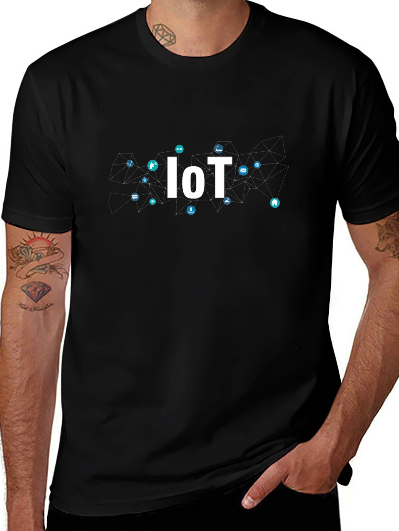 IoT Graphic T-Shirt - Modern Tech Design