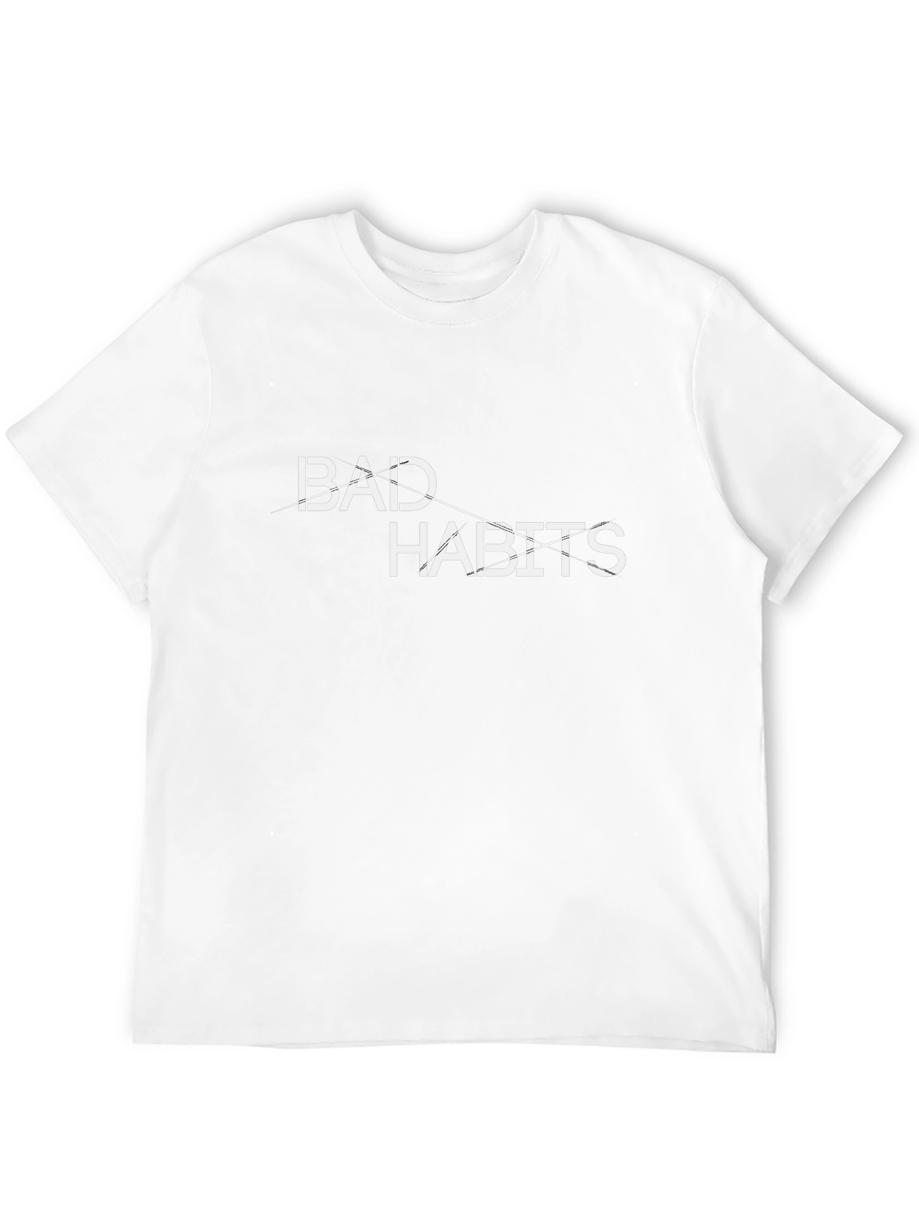 Bad Habits Graphic Print T-Shirt