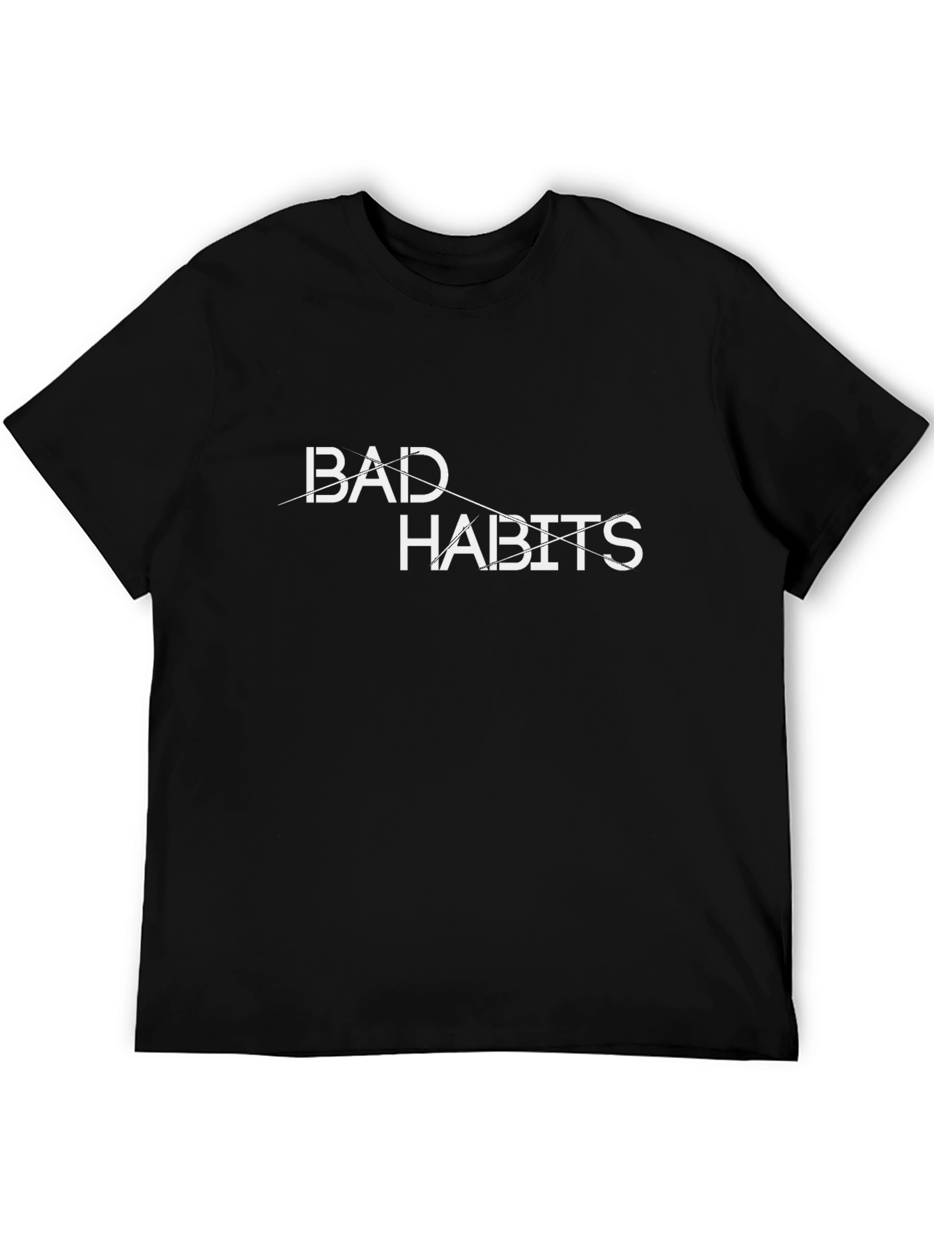 Bad Habits Graphic Print T-Shirt