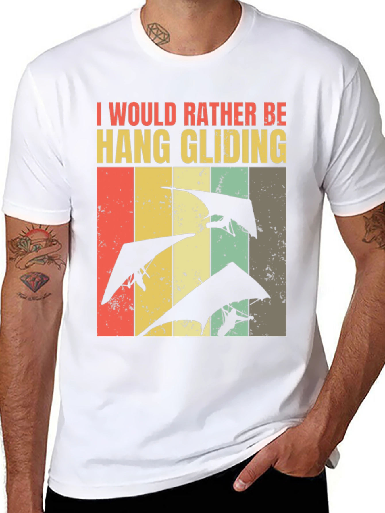 Hang Gliding Retro T-Shirt