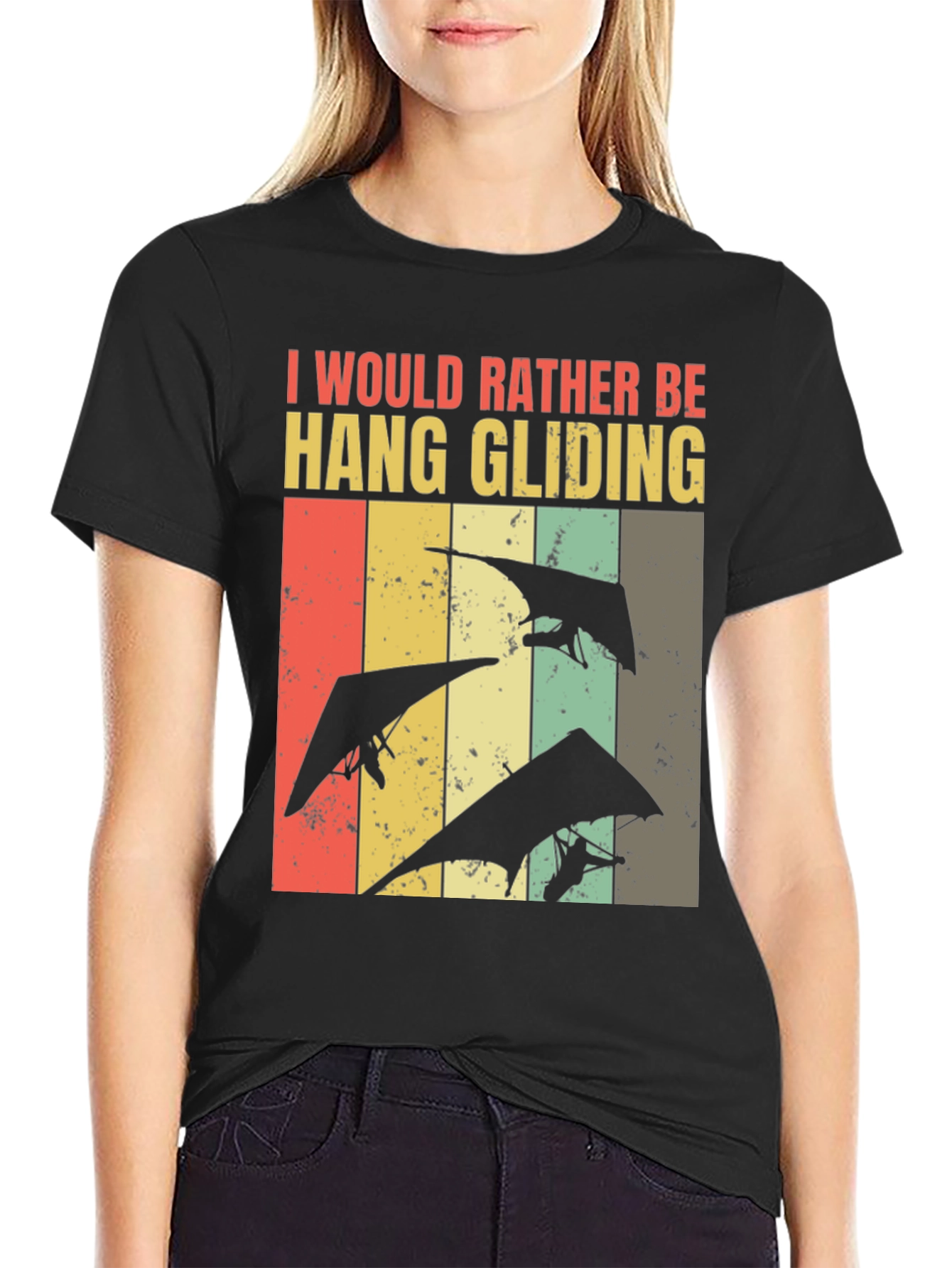 Hang Gliding Retro T-Shirt