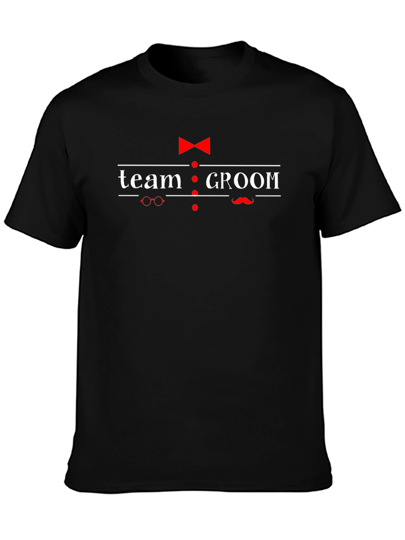 Team Groom Graphic T-Shirt - Black