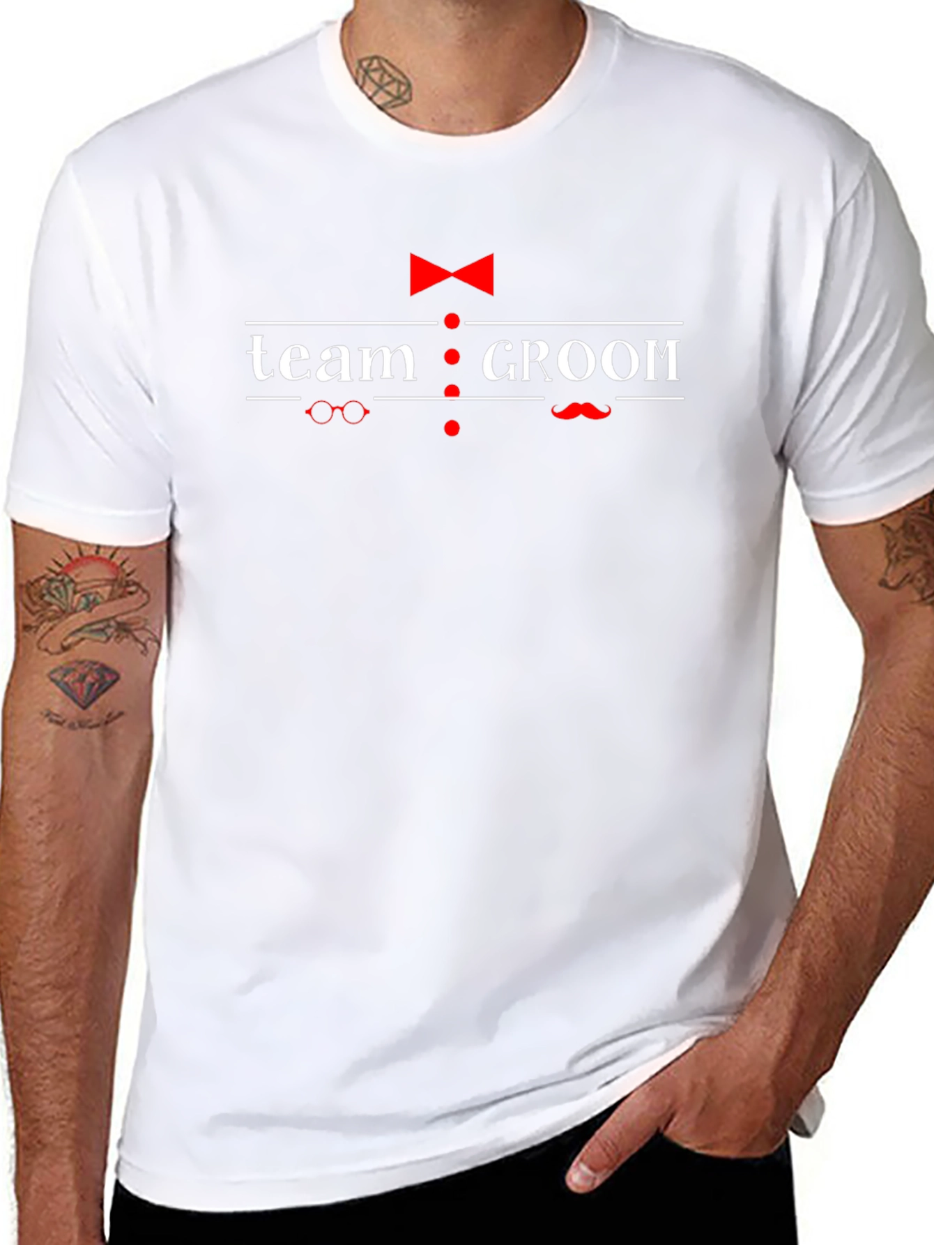 Team Groom Graphic T-Shirt - Black