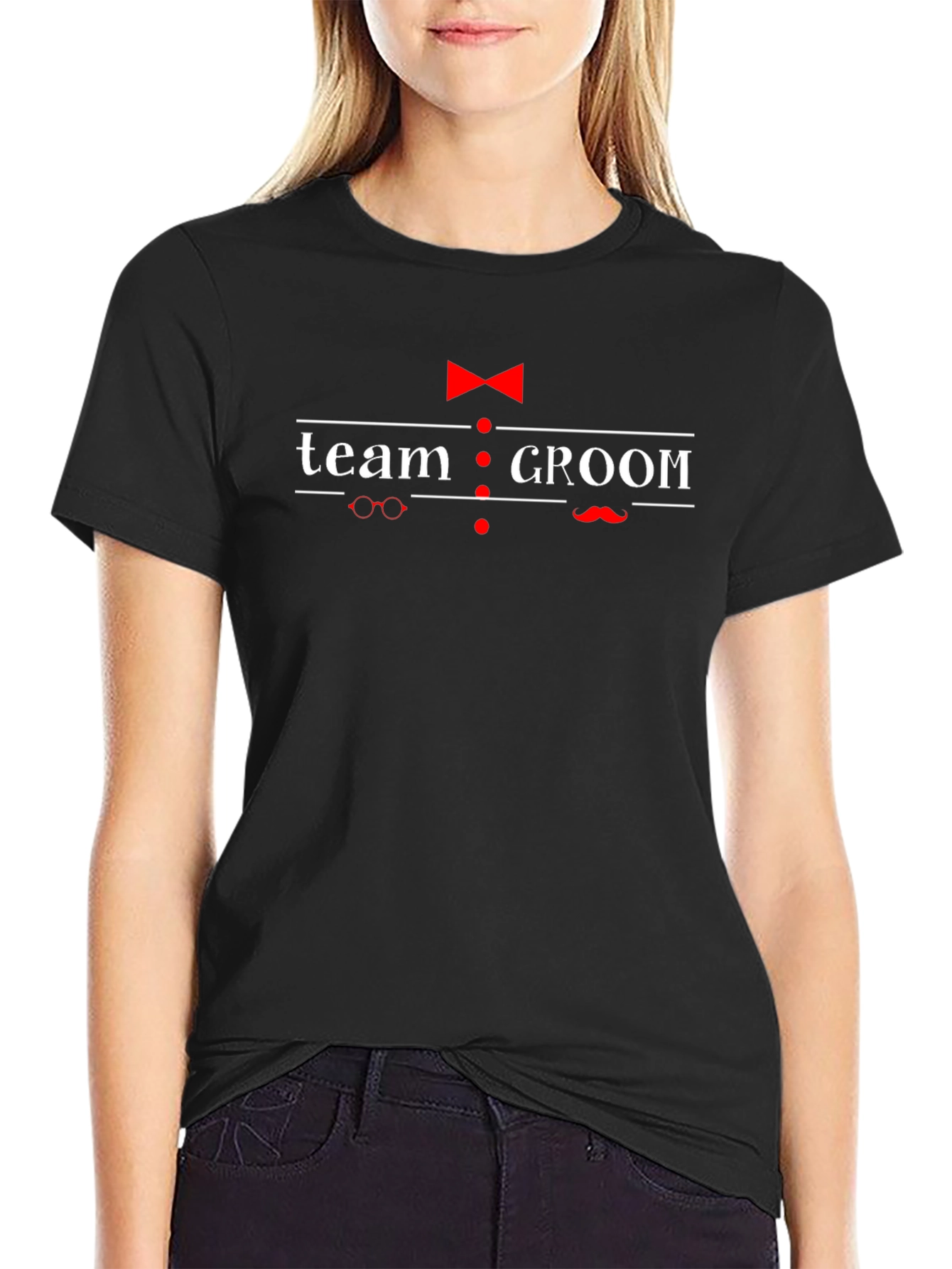 Team Groom Graphic T-Shirt - Black