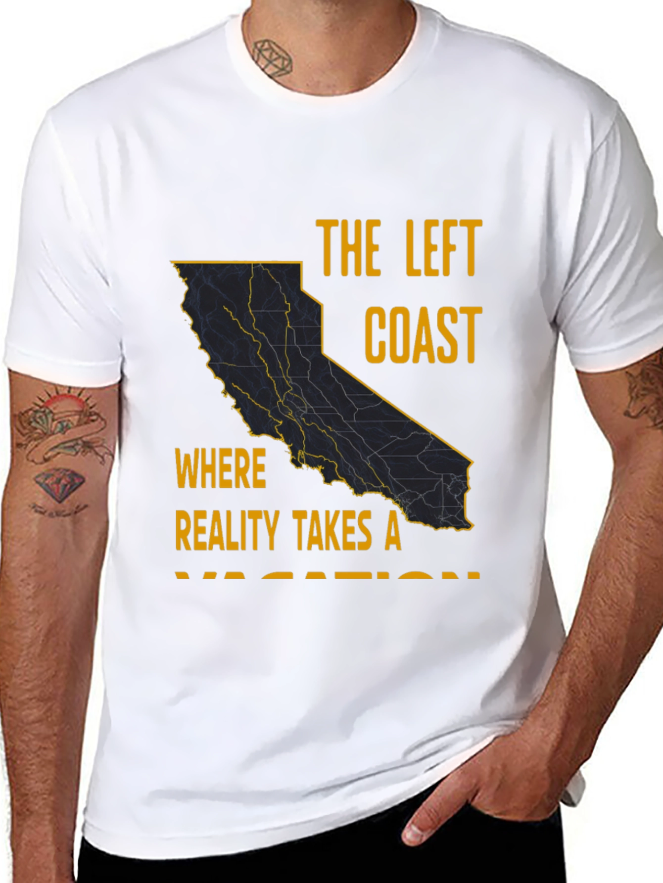 The Left Coast California Graphic T-Shirt