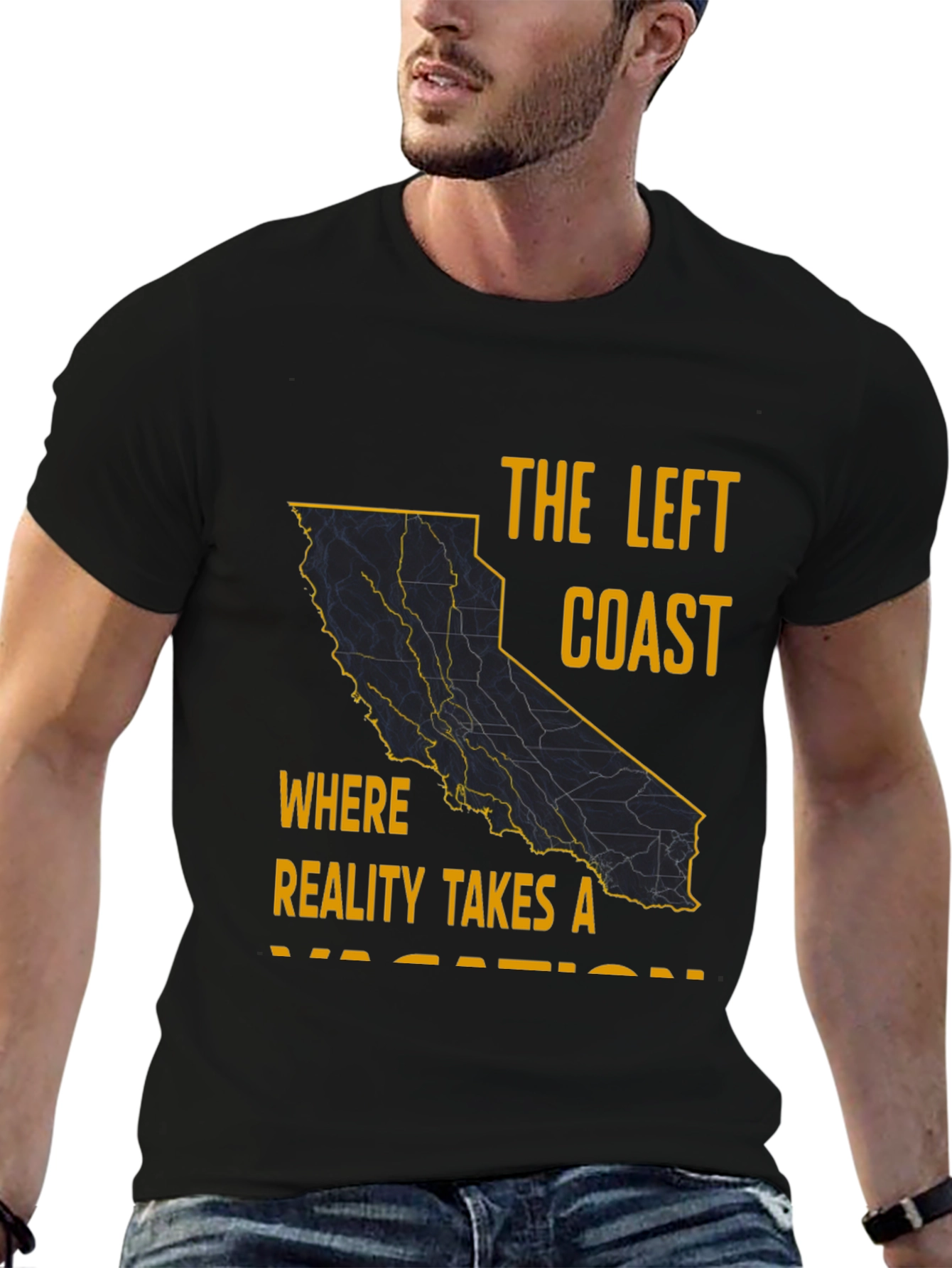 The Left Coast California Graphic T-Shirt