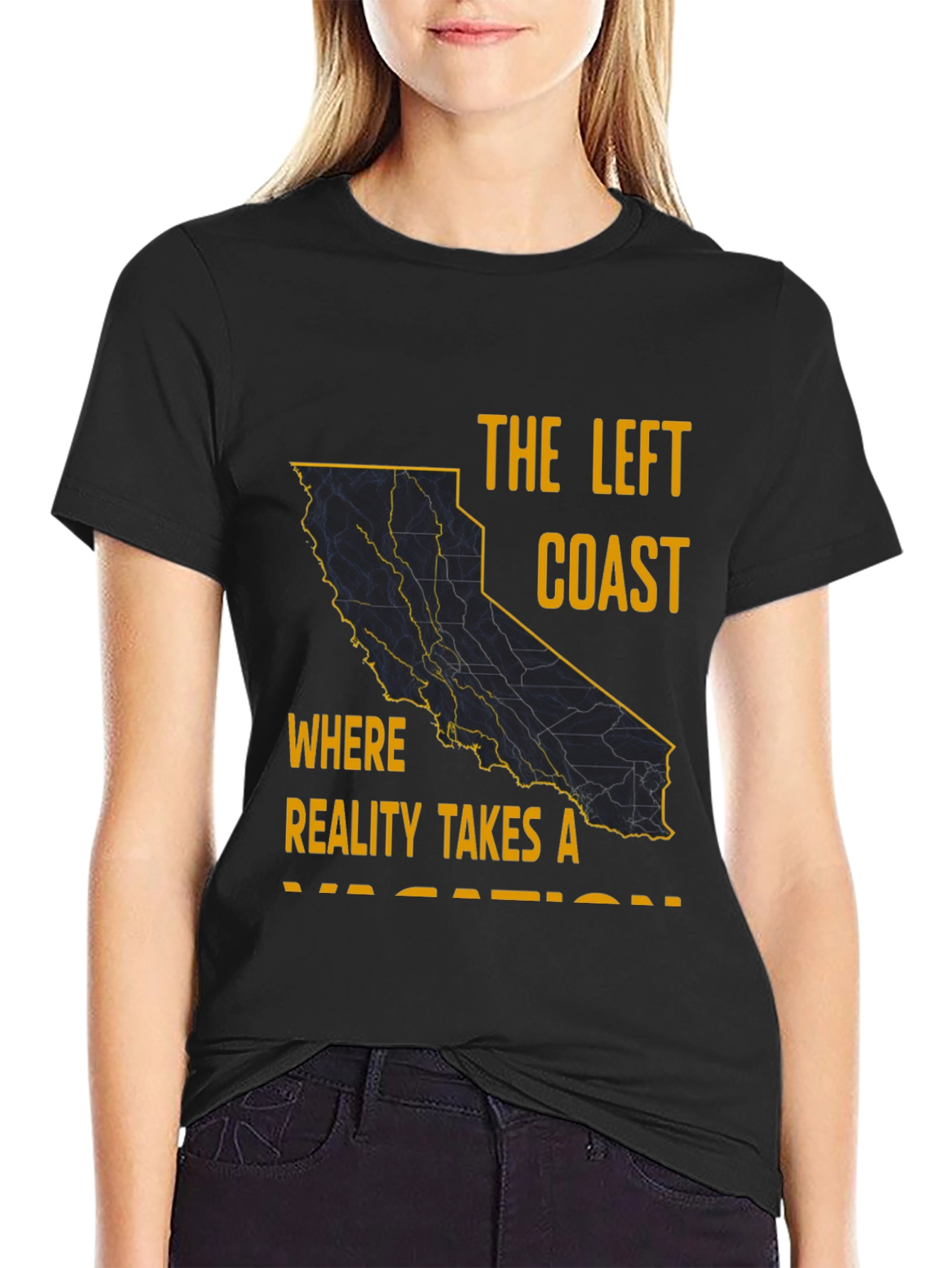 The Left Coast California Graphic T-Shirt