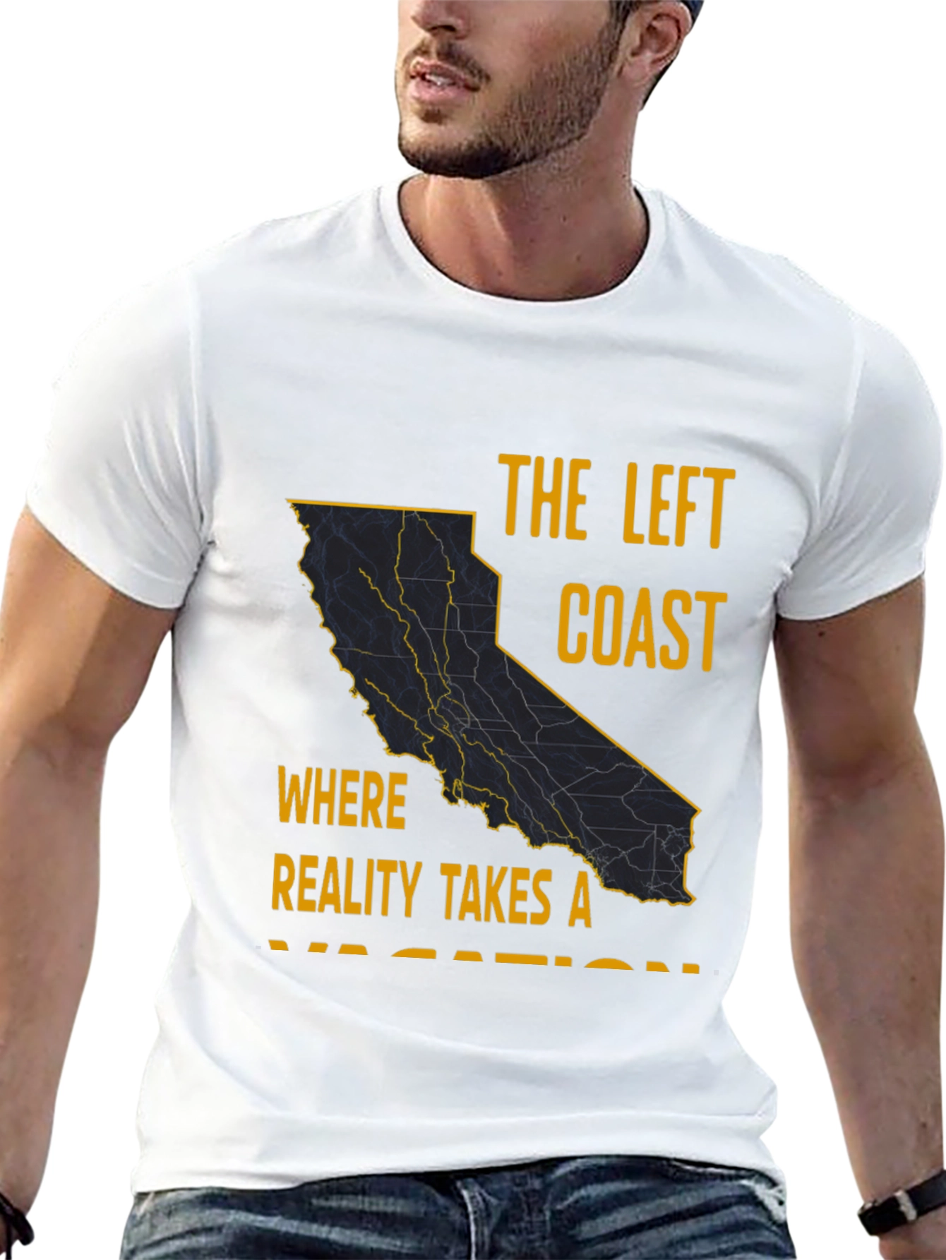 The Left Coast California Graphic T-Shirt