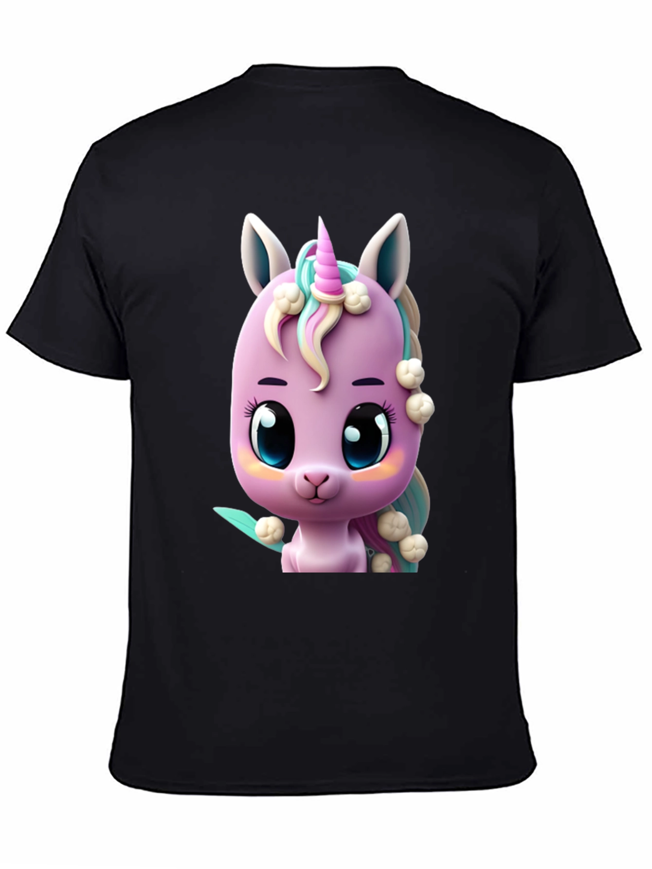 Cute Cartoon Unicorn Graphic T-Shirt