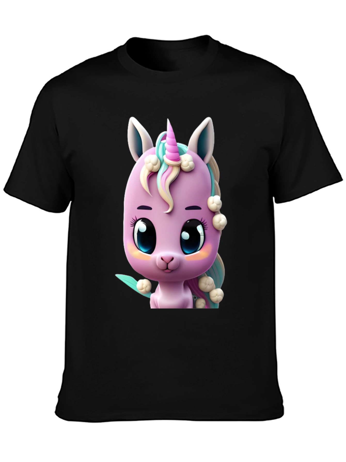 Cute Cartoon Unicorn Graphic T-Shirt