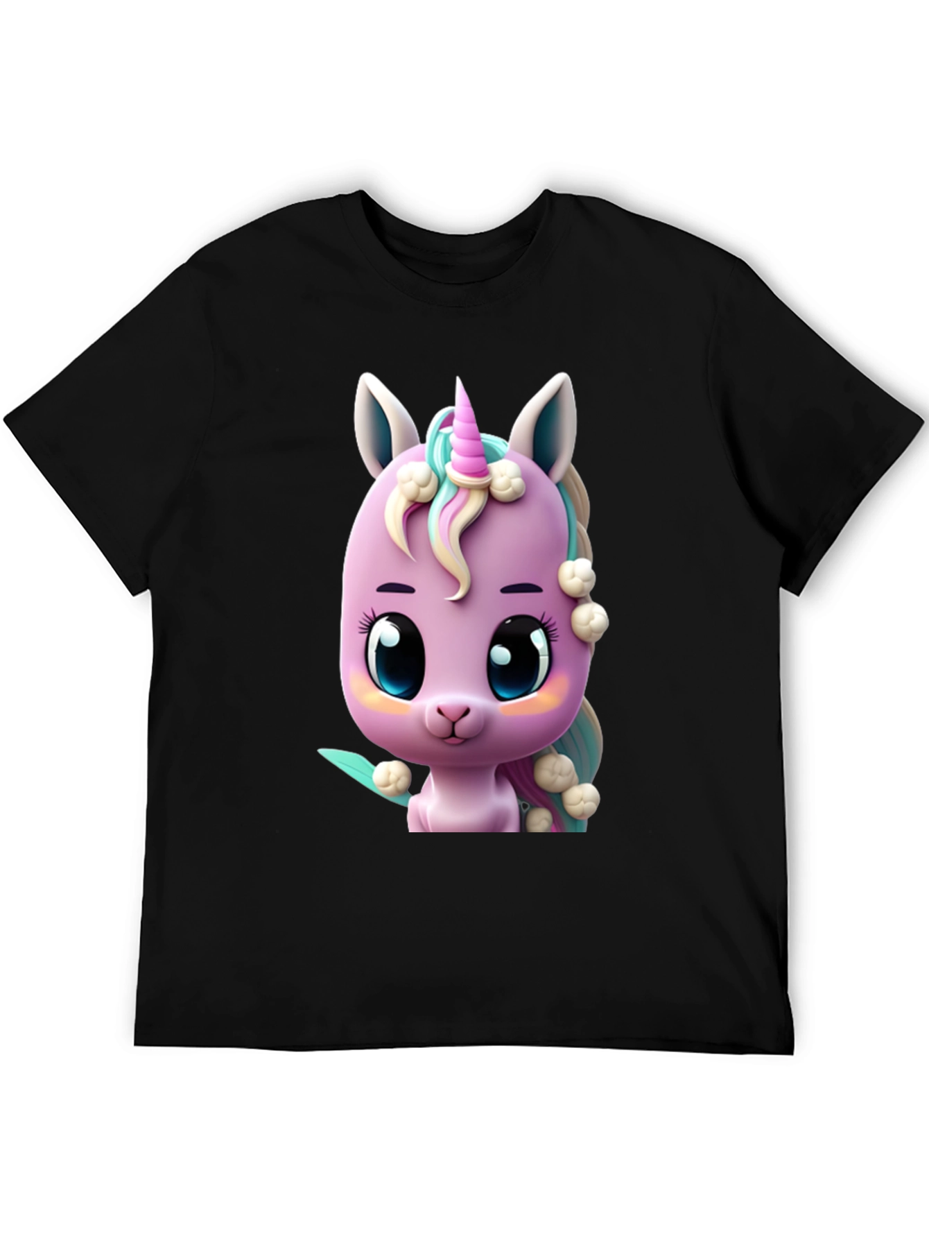 Cute Cartoon Unicorn Graphic T-Shirt