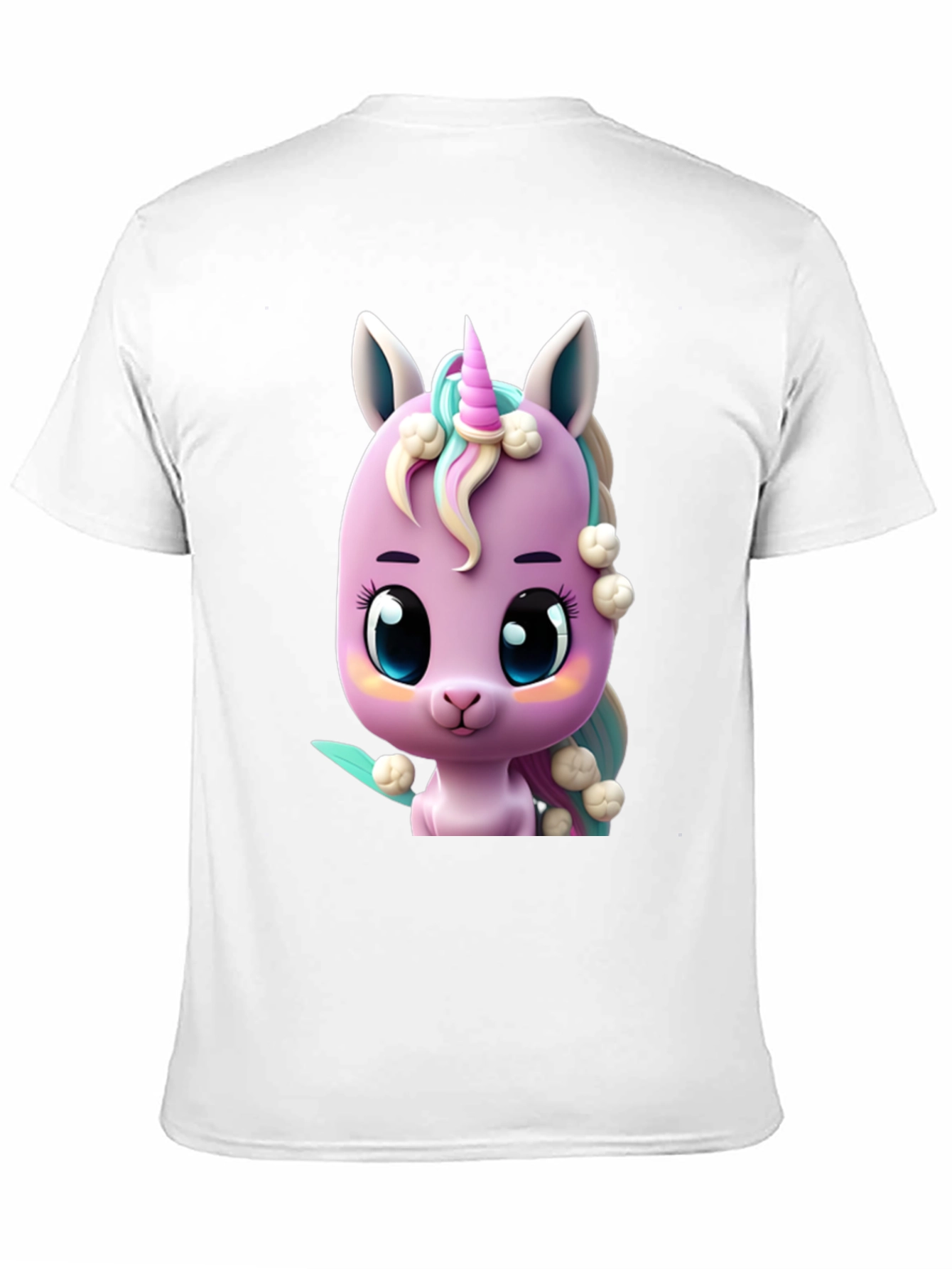 Cute Cartoon Unicorn Graphic T-Shirt