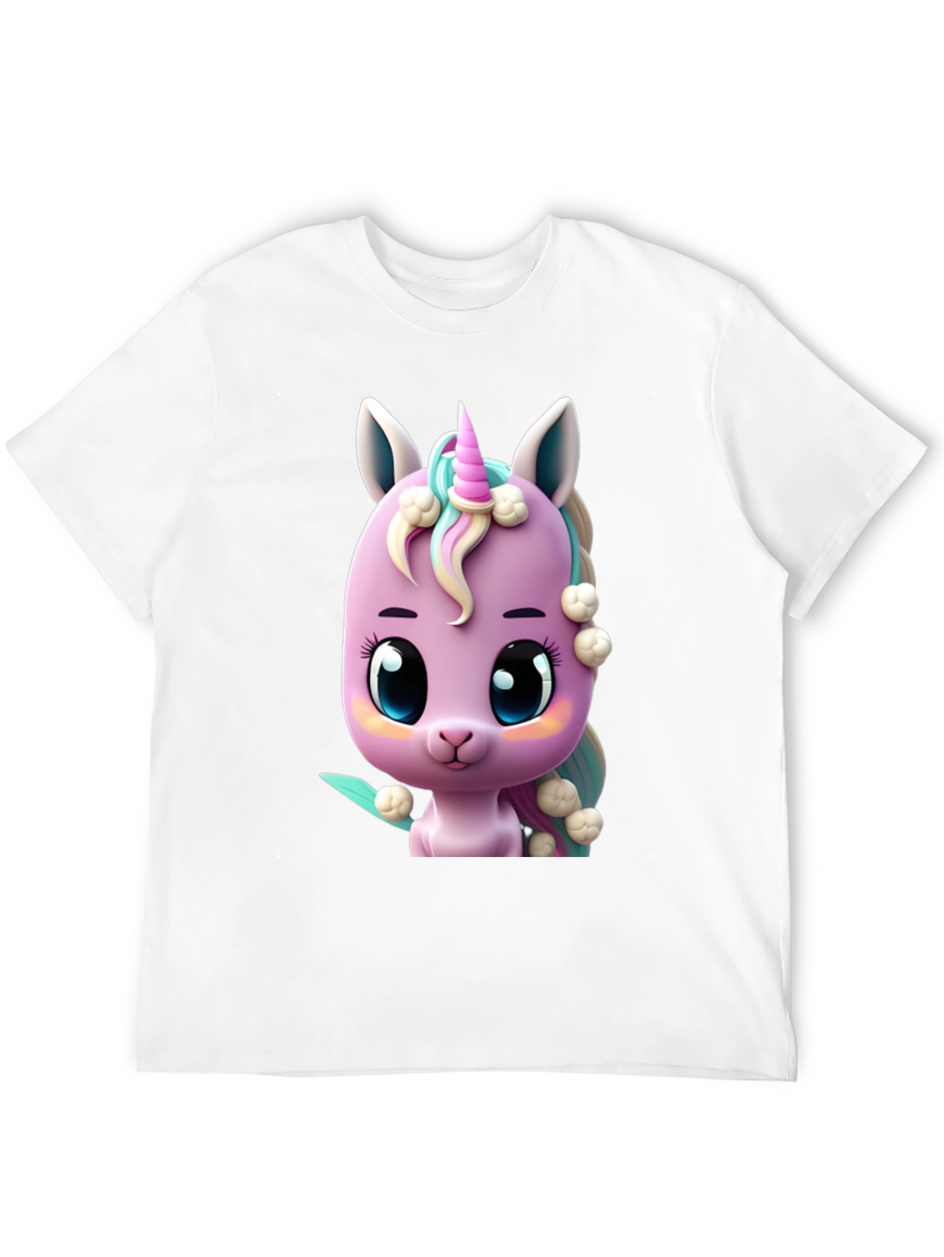 Cute Cartoon Unicorn Graphic T-Shirt