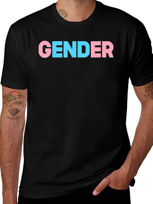 Gender Pride T-Shirt - Black Cotton Blend
