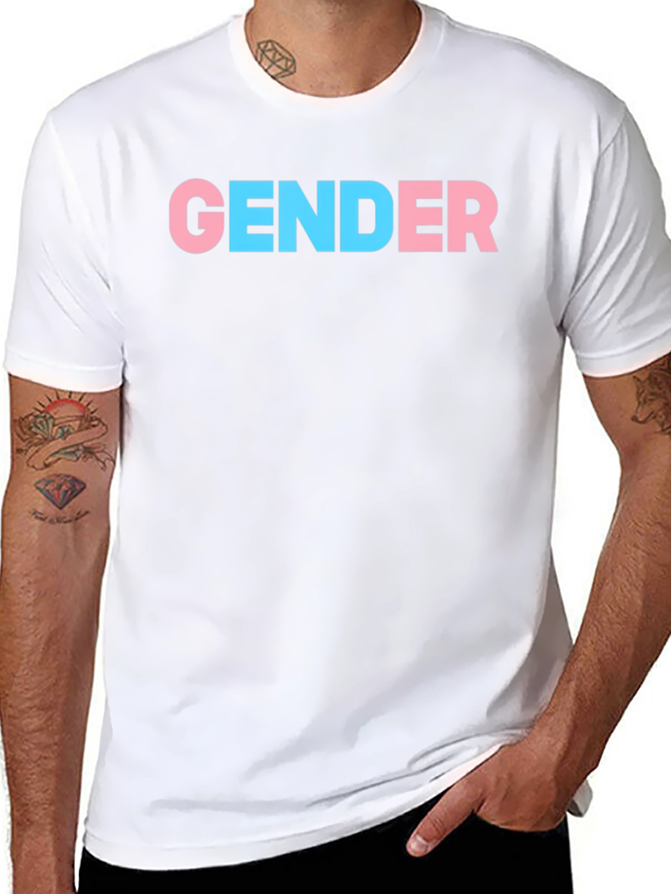 Gender Pride T-Shirt - Black Cotton Blend