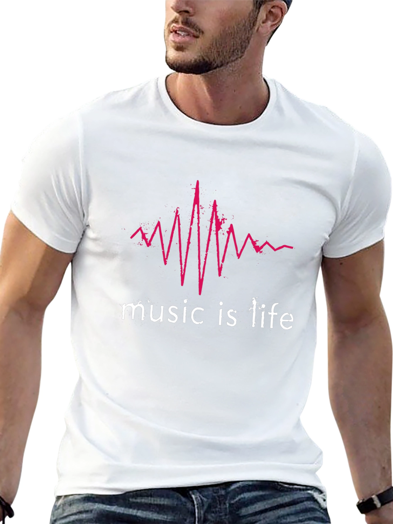 Music is Life T-Shirt - Stylish Graphic Tee