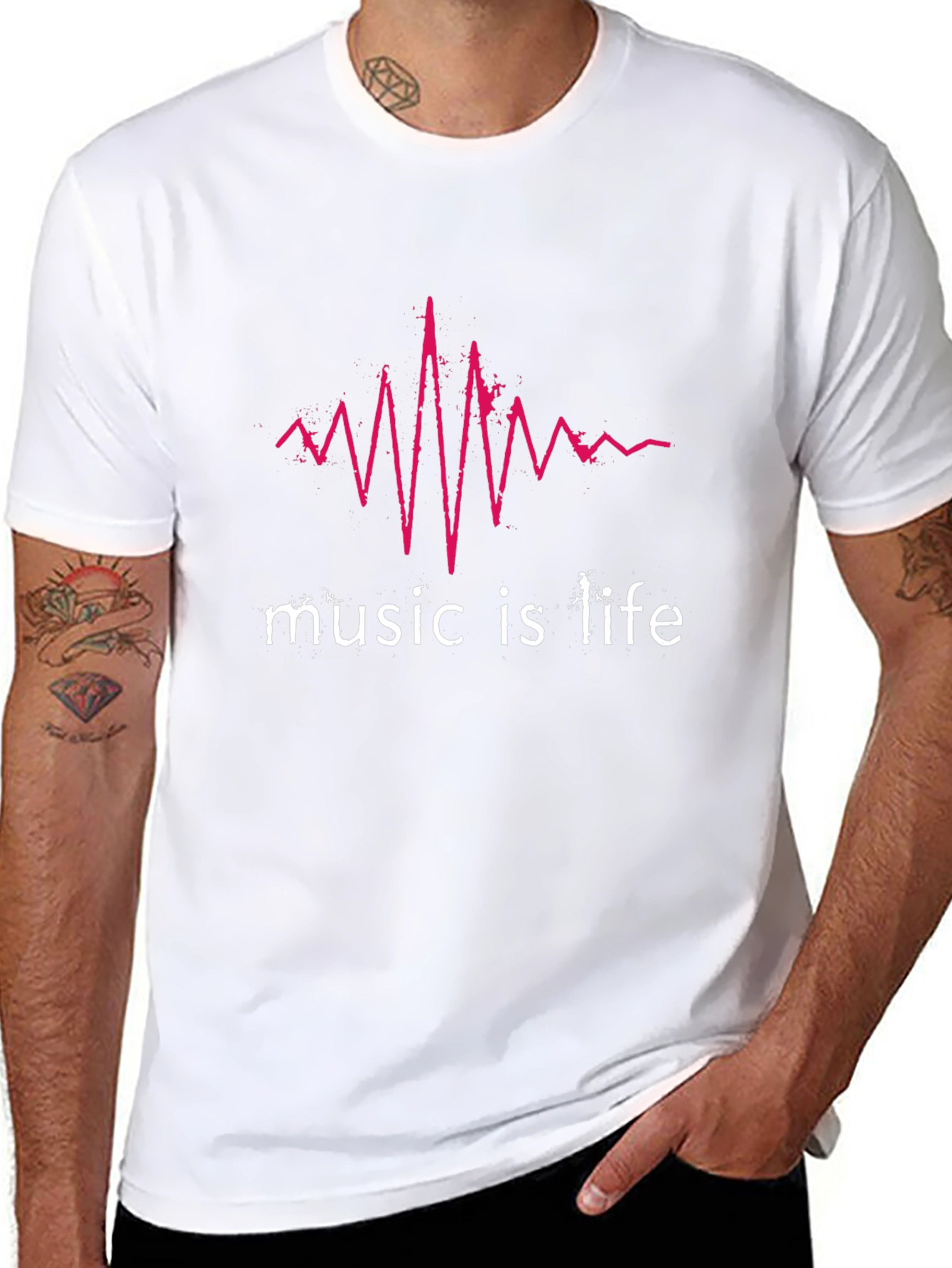 Music is Life T-Shirt - Stylish Graphic Tee