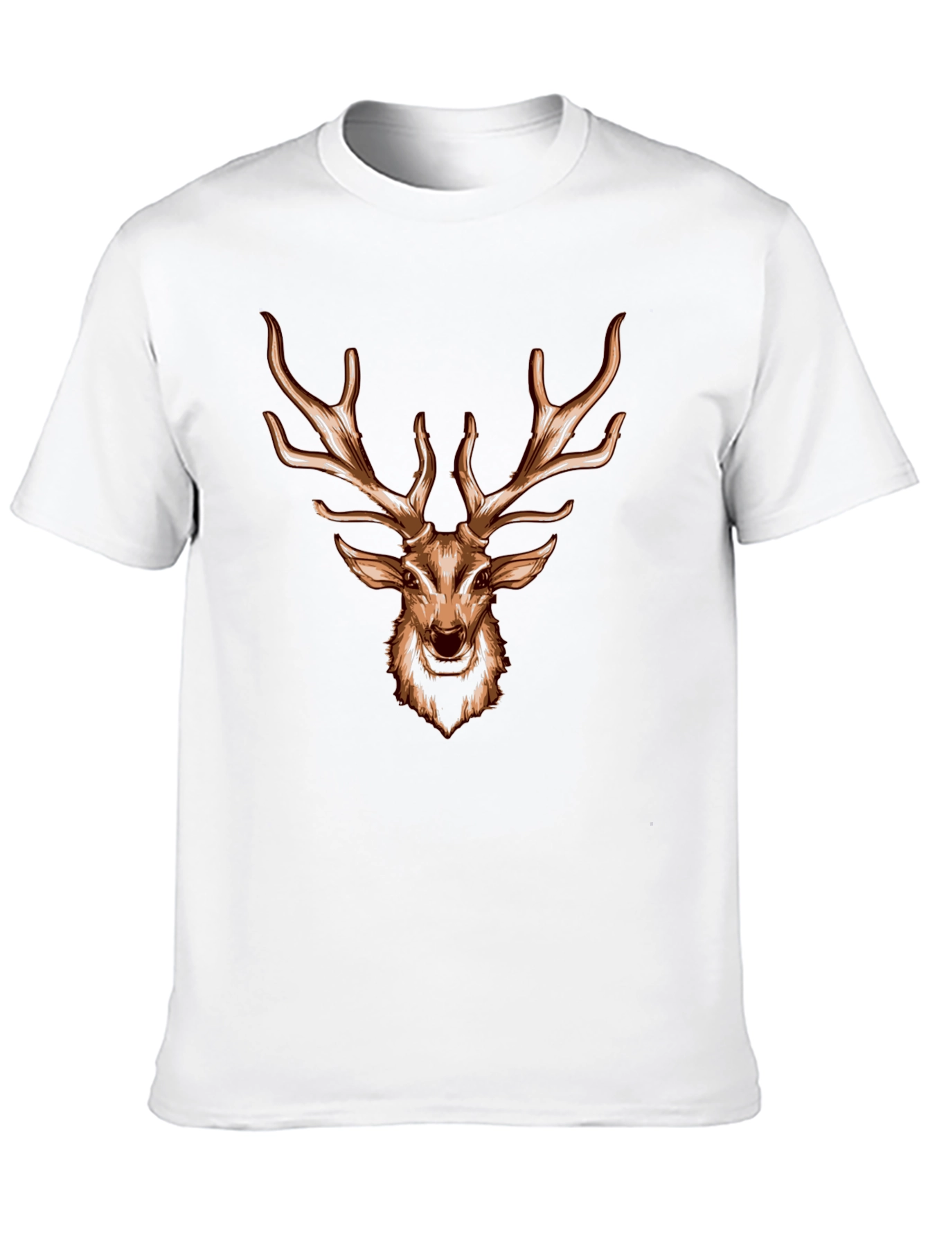 Deer Head Graphic Black T-Shirt