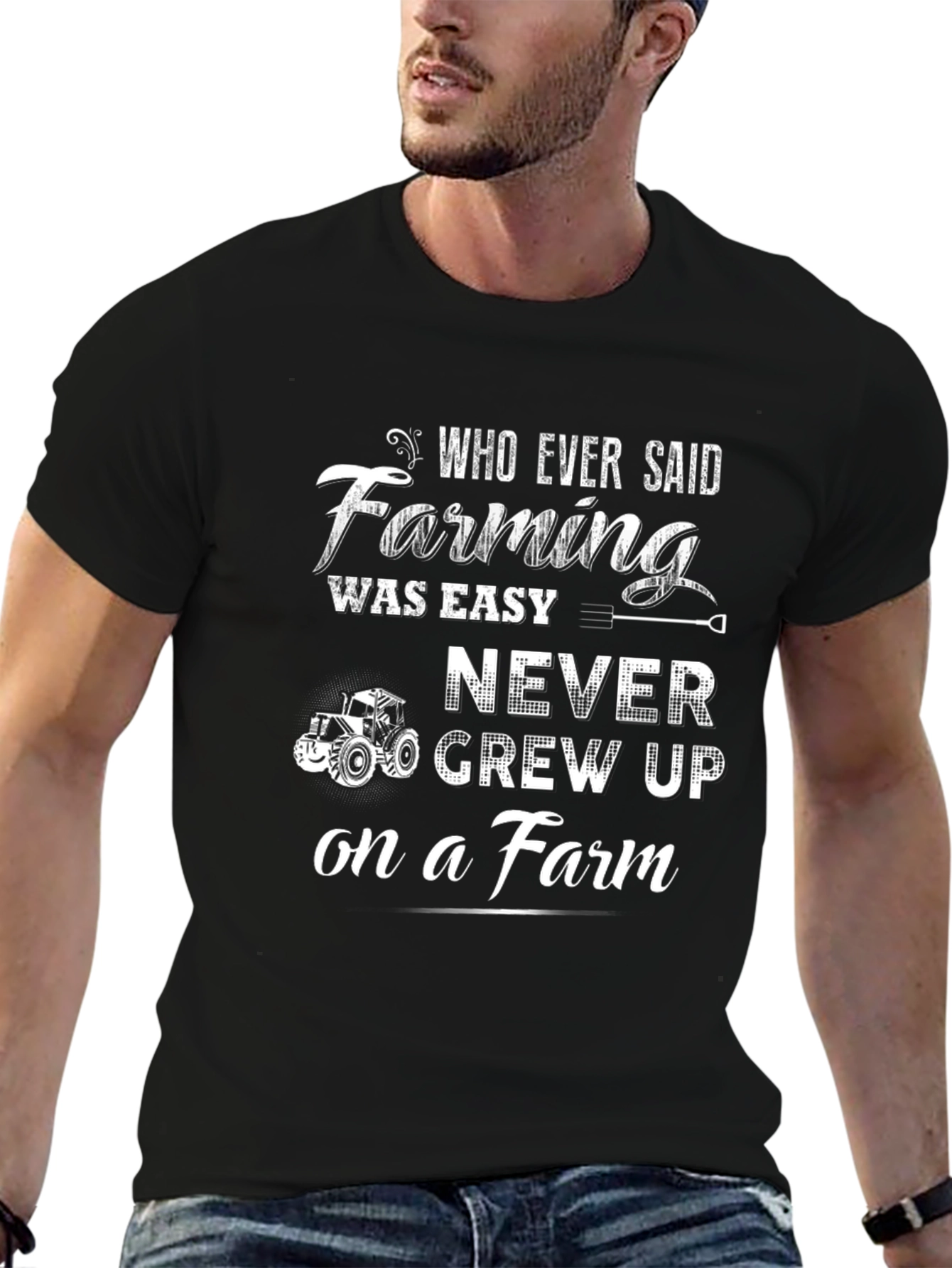 Farming Was Easy T-Shirt - Black Farm Life