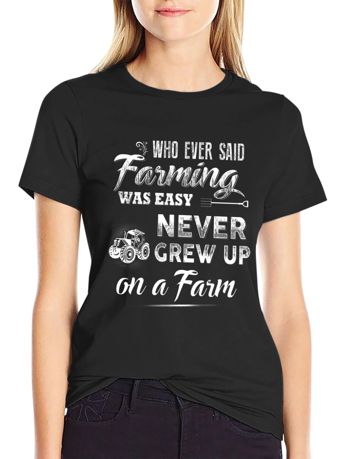 Farming Was Easy T-Shirt - Black Farm Life
